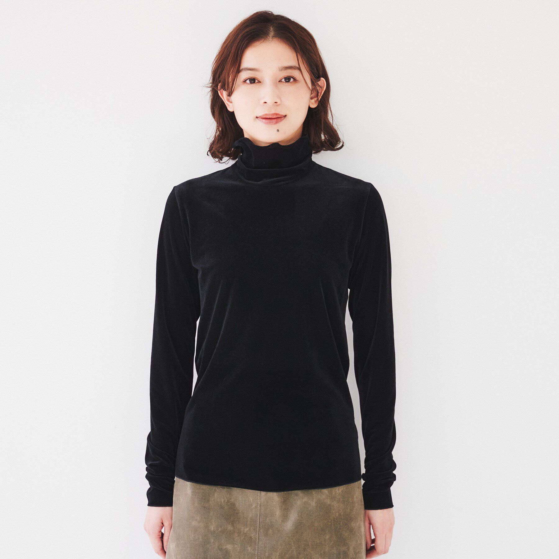 UNTITLED「【洗える】ベロアインナートップス」|Tシャツ・カットソー|