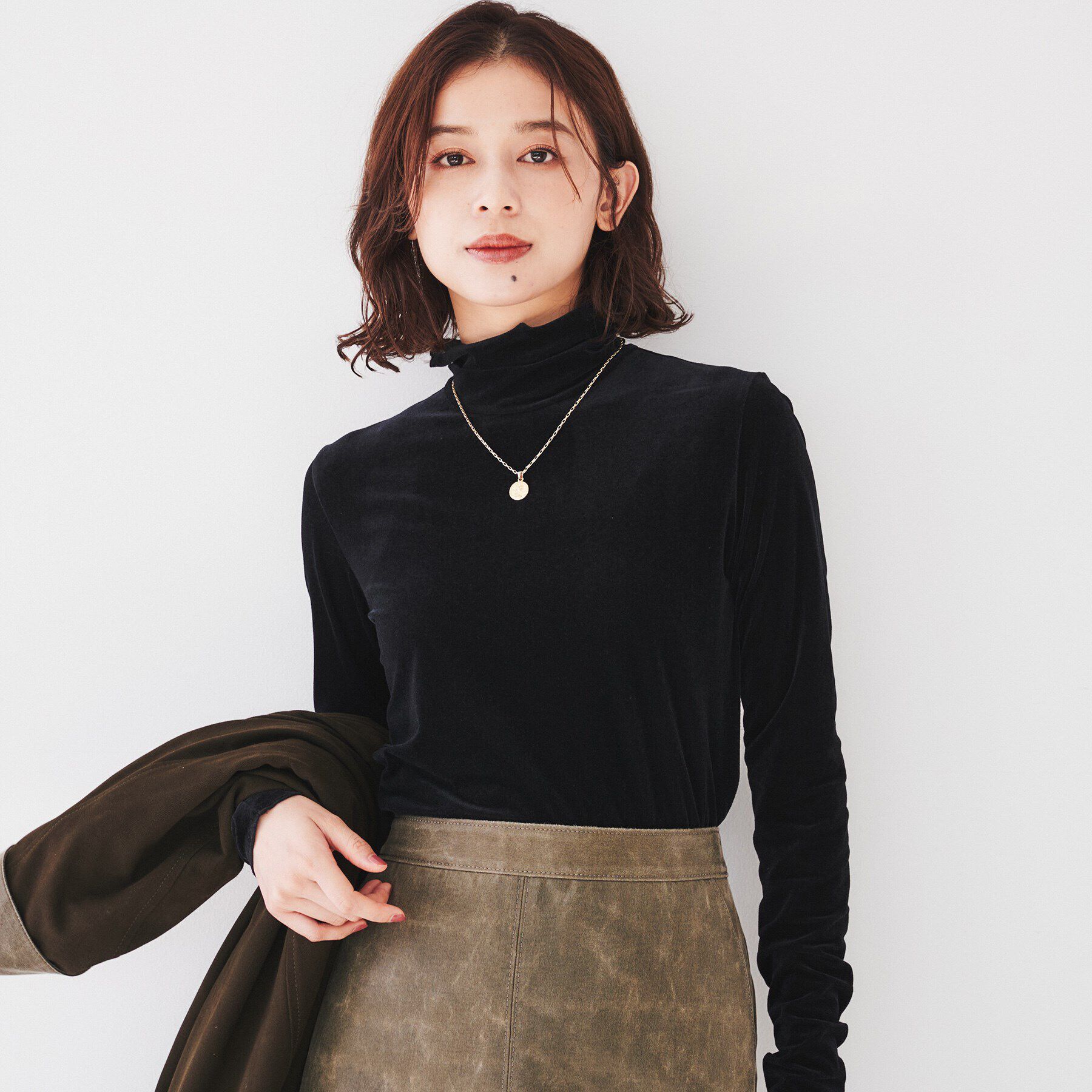 UNTITLED「【洗える】ベロアインナートップス」|Tシャツ・カットソー|