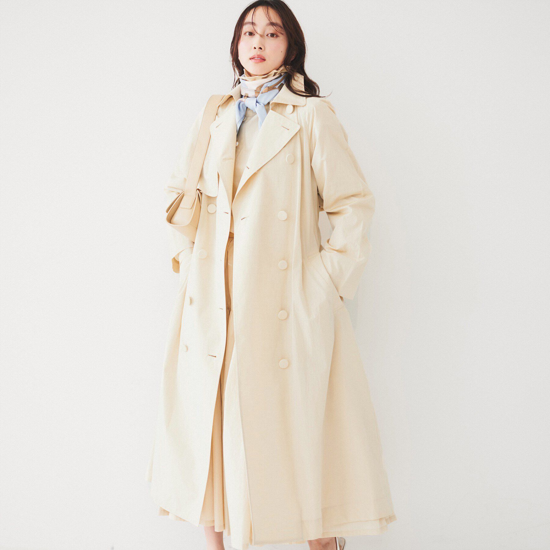 UNTITLED「ライトコットン トレンチコート」|トレンチコート|