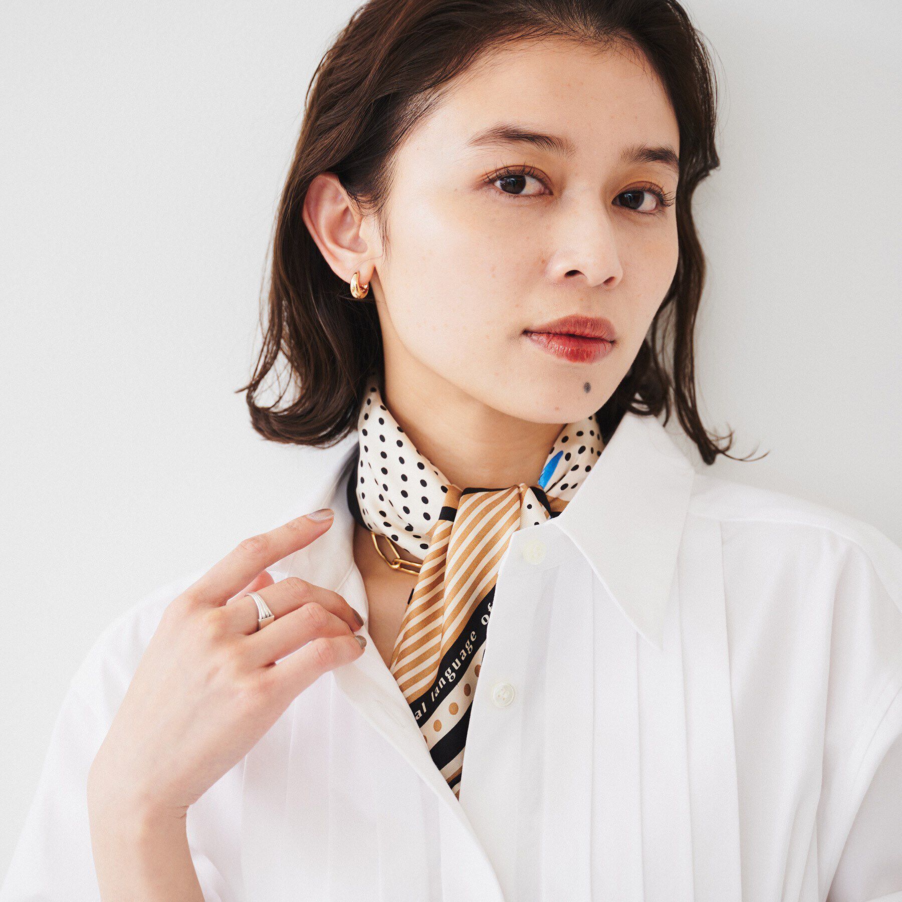 UNTITLED「【manipuri】65cm&times;65cm シルクスカーフ」|バンダナ・スカーフ|