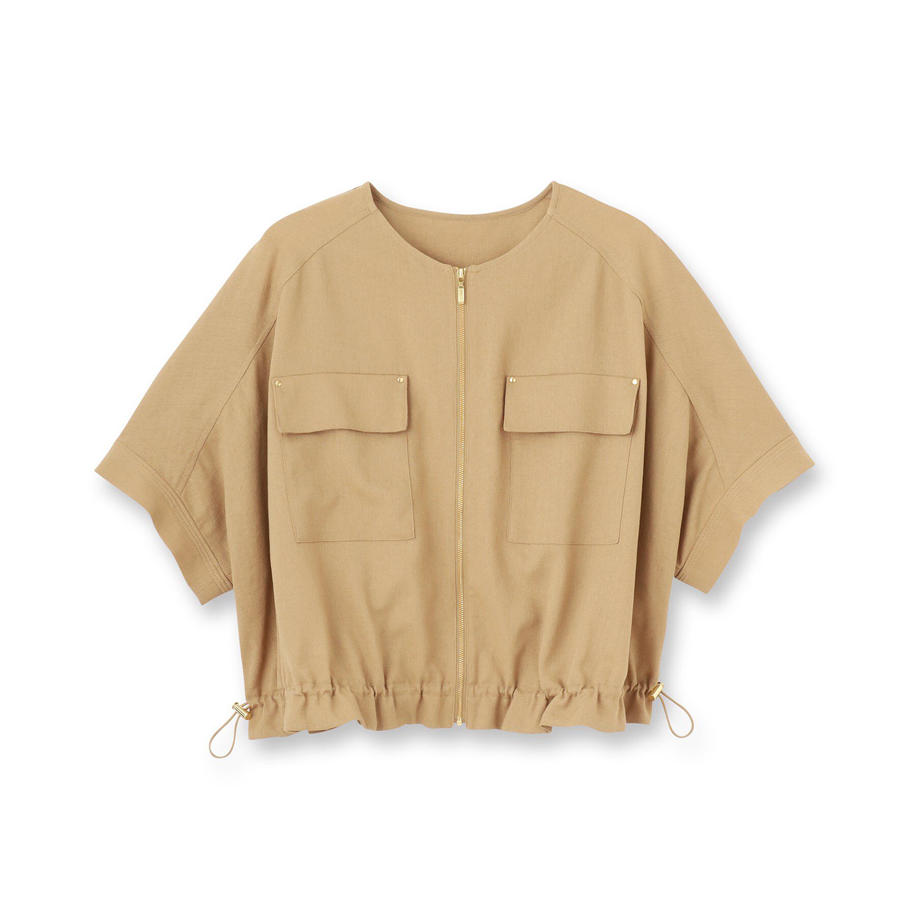 UNTITLED「【SEADRAKE】ノーカラー半袖ブルゾン」|ブルゾン・スタジャン|