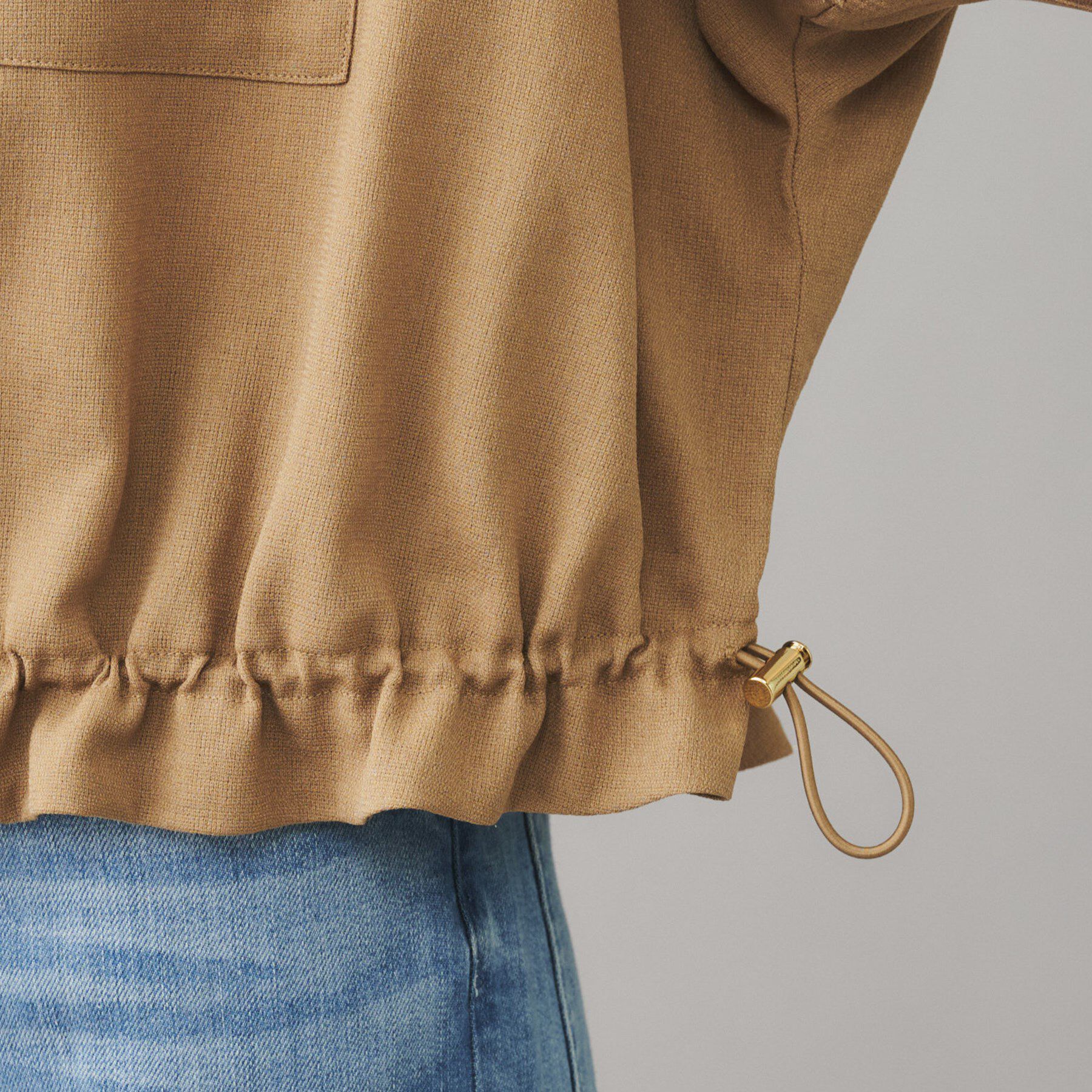 UNTITLED「【SEADRAKE】ノーカラー半袖ブルゾン」|ブルゾン・スタジャン|