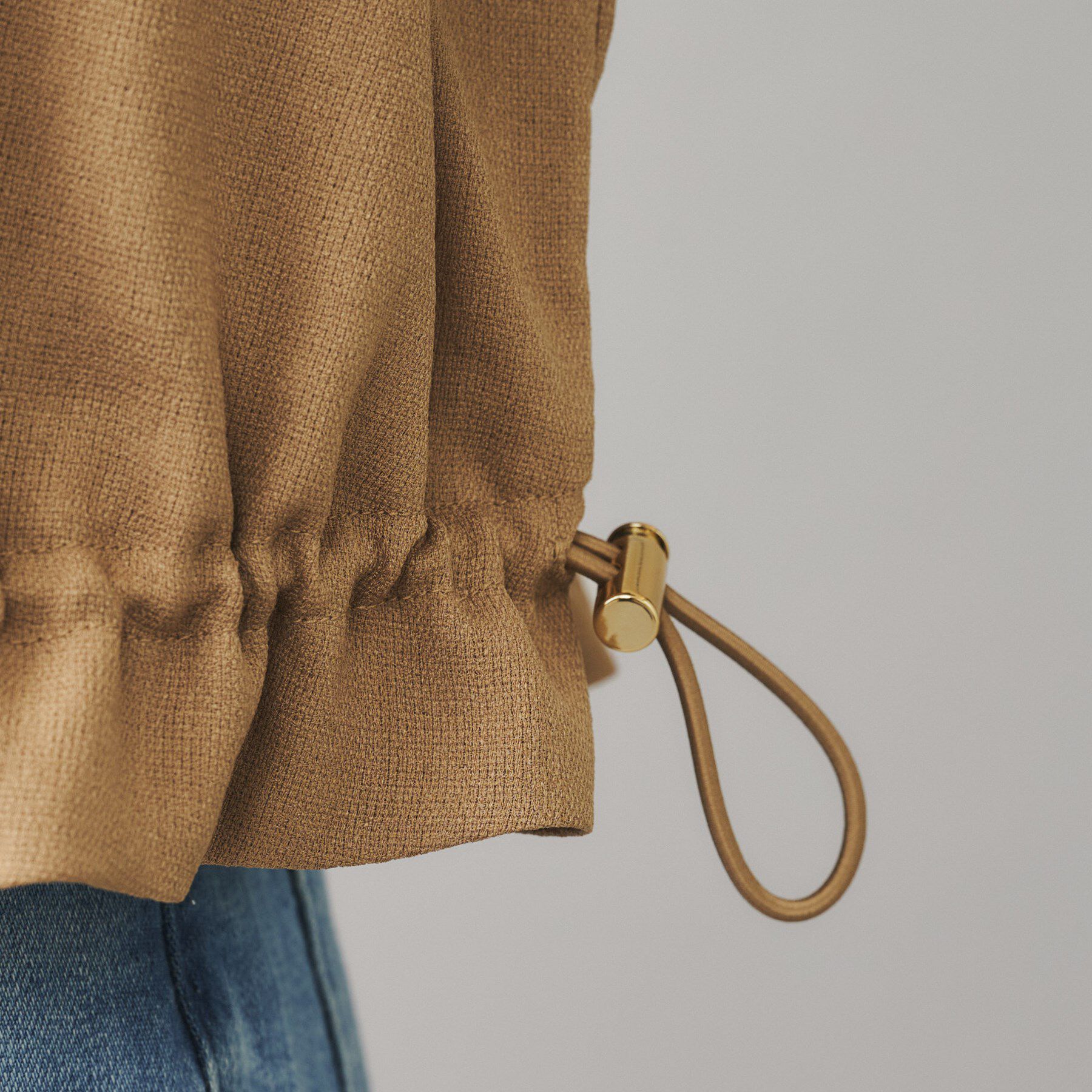 UNTITLED「【SEADRAKE】ノーカラー半袖ブルゾン」|ブルゾン・スタジャン|