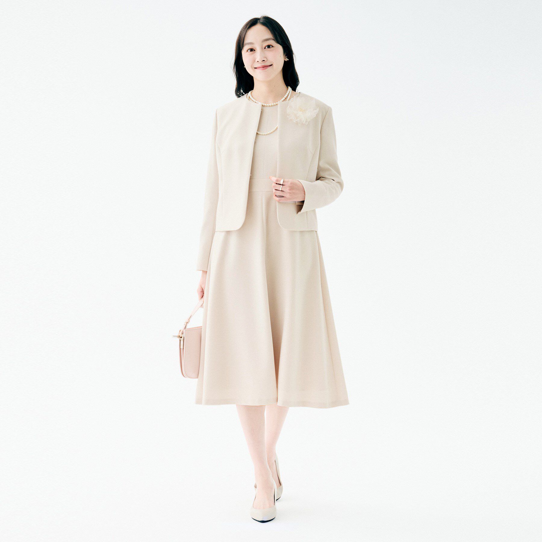 UNTITLED「【洗える/ストレッチ性/軽い】ノーカラージャケット」|ノーカラージャケット|