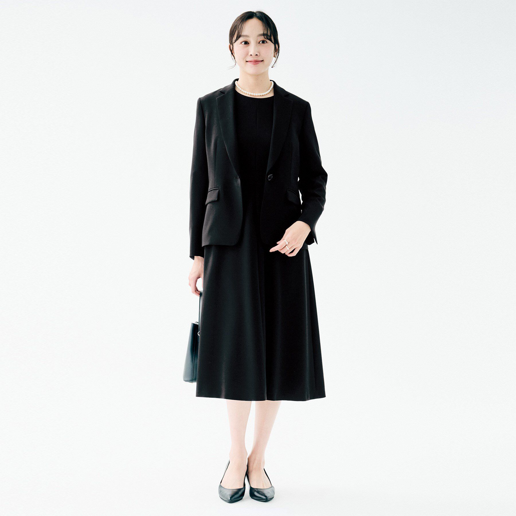 UNTITLED「【洗える/ストレッチ性/フォーマル】フレアワンピース」|ワンピース|