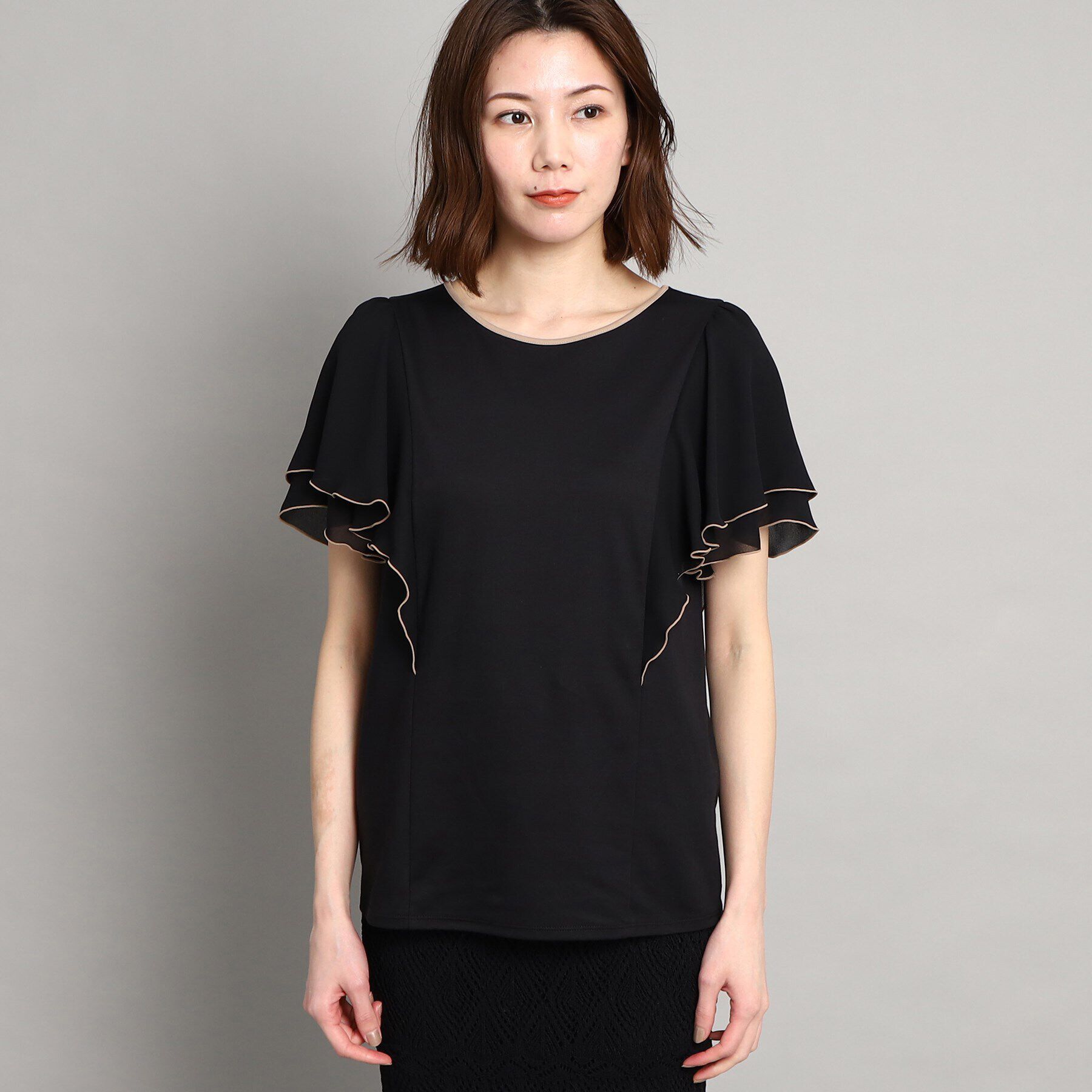 COUP DE CHANCE「【大人可愛い/洗える】フレアースリーブプルオーバー」|Tシャツ・カットソー|