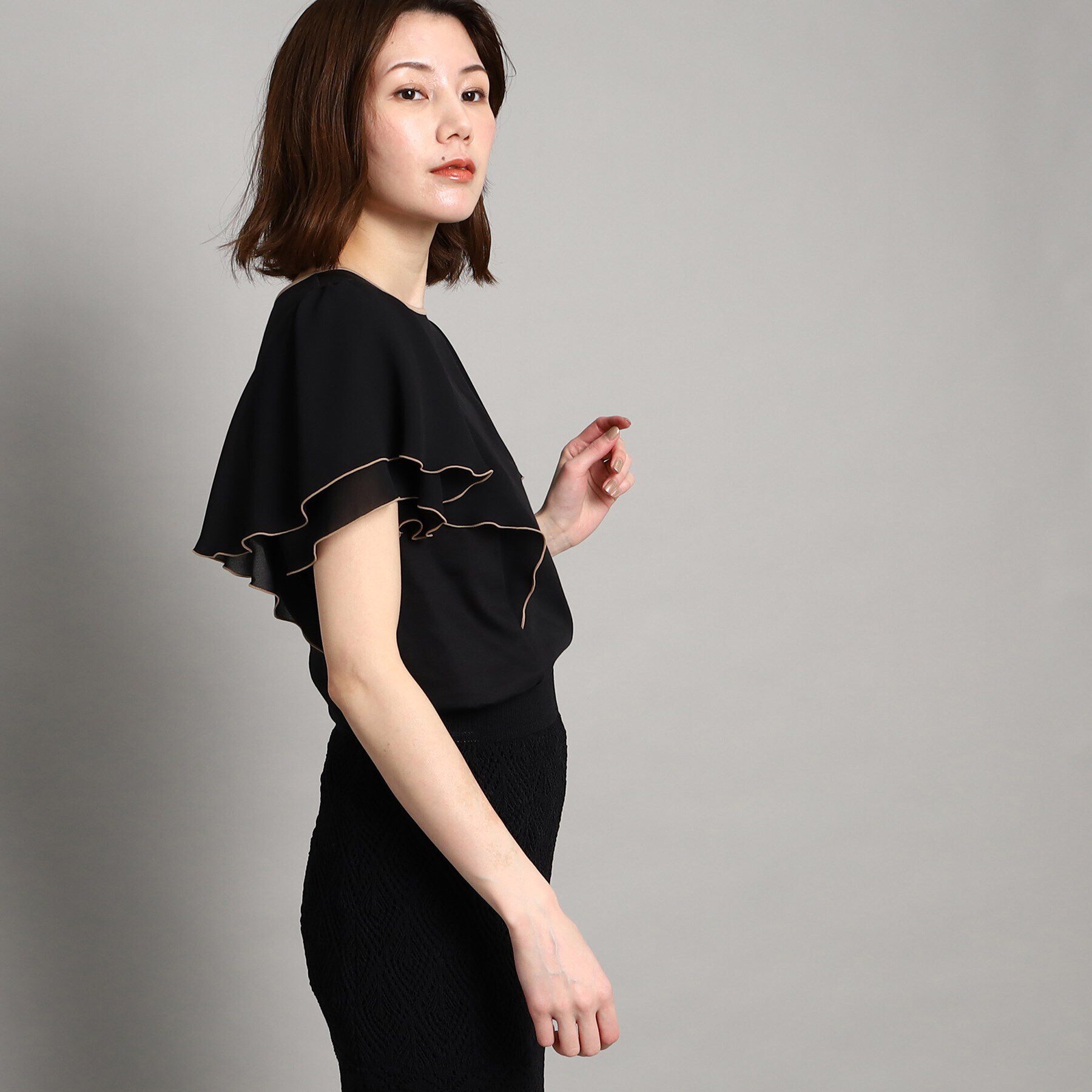 COUP DE CHANCE「【大人可愛い/洗える】フレアースリーブプルオーバー」|Tシャツ・カットソー|