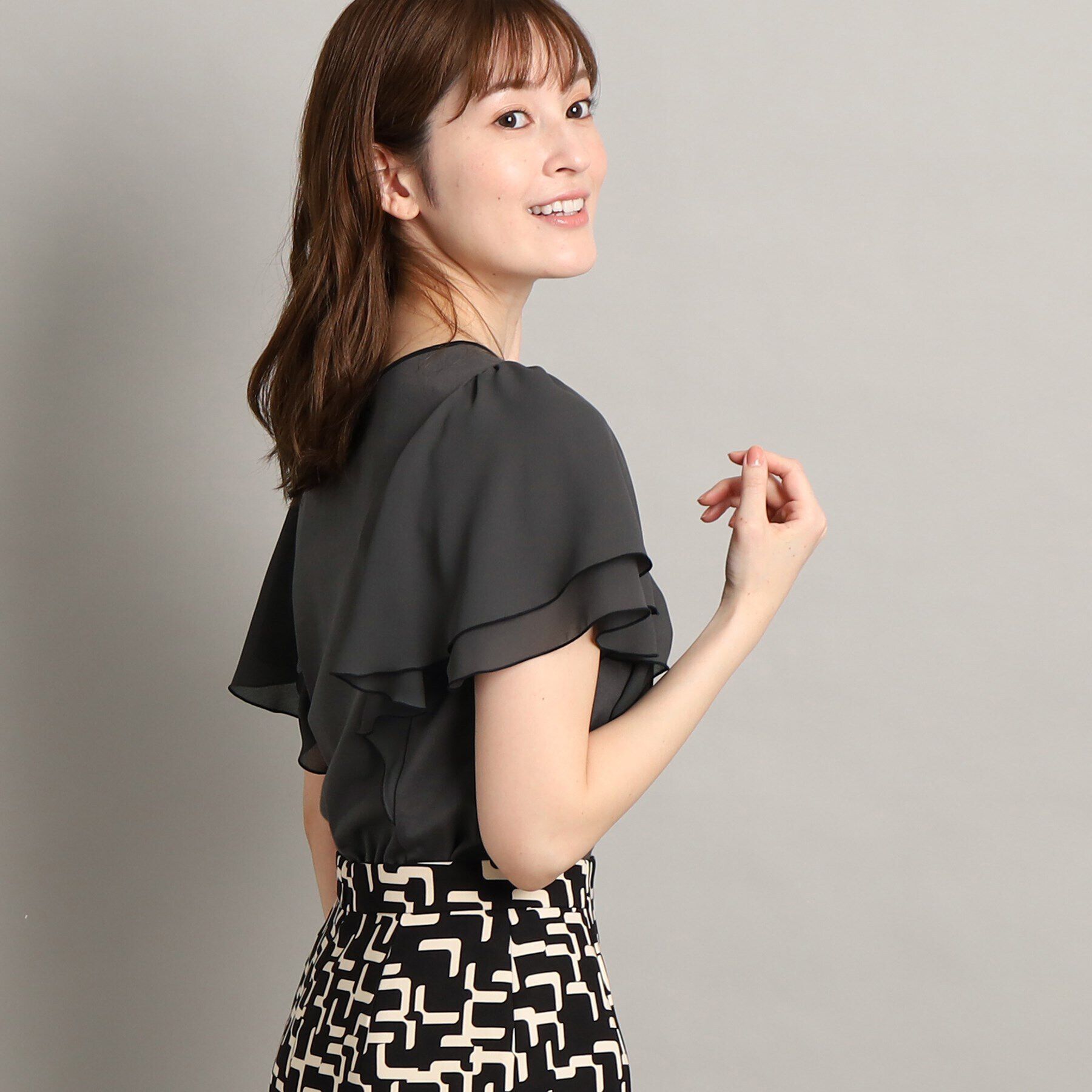 COUP DE CHANCE「【大人可愛い/洗える】フレアースリーブプルオーバー」|Tシャツ・カットソー|