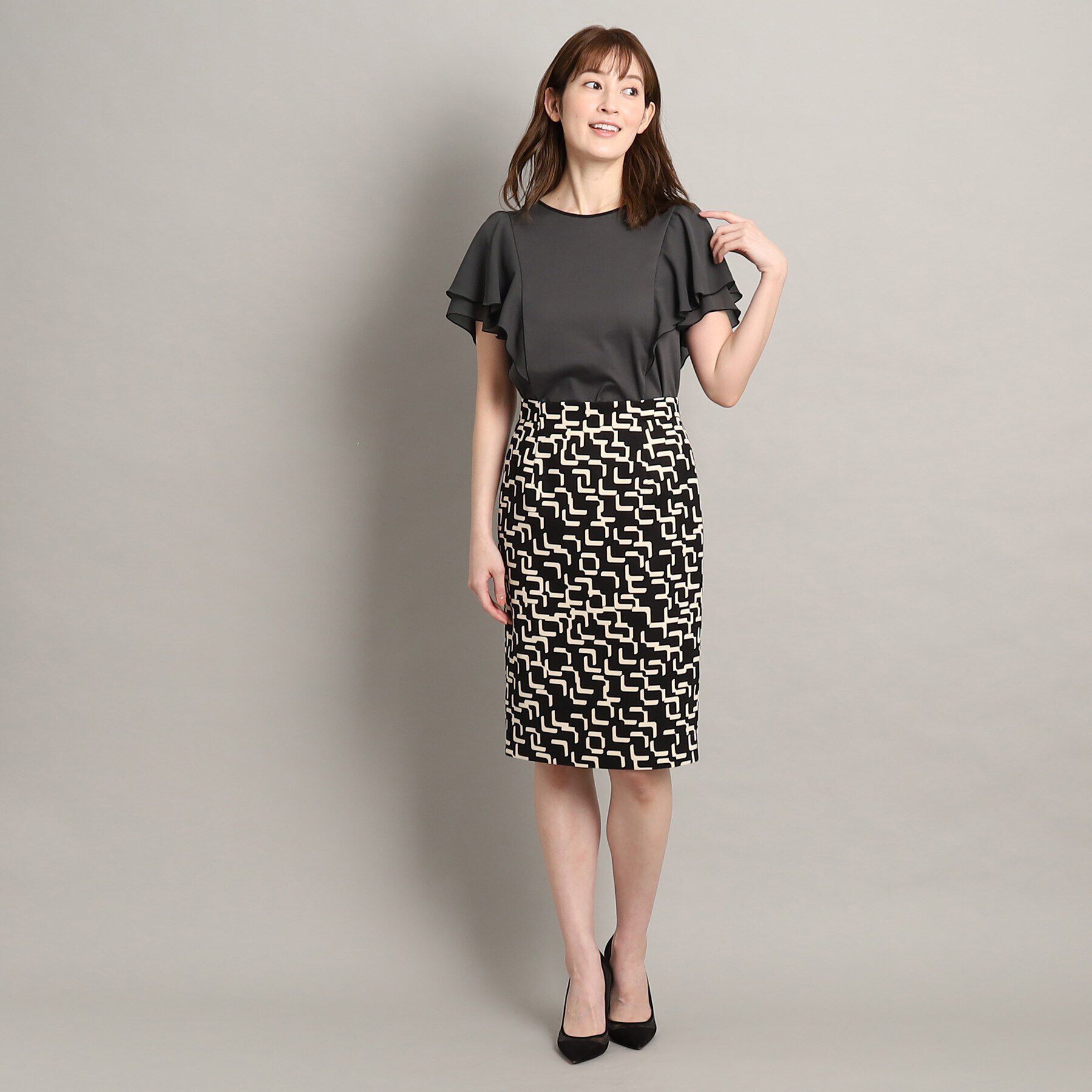 COUP DE CHANCE「【大人可愛い/洗える】フレアースリーブプルオーバー」|Tシャツ・カットソー|