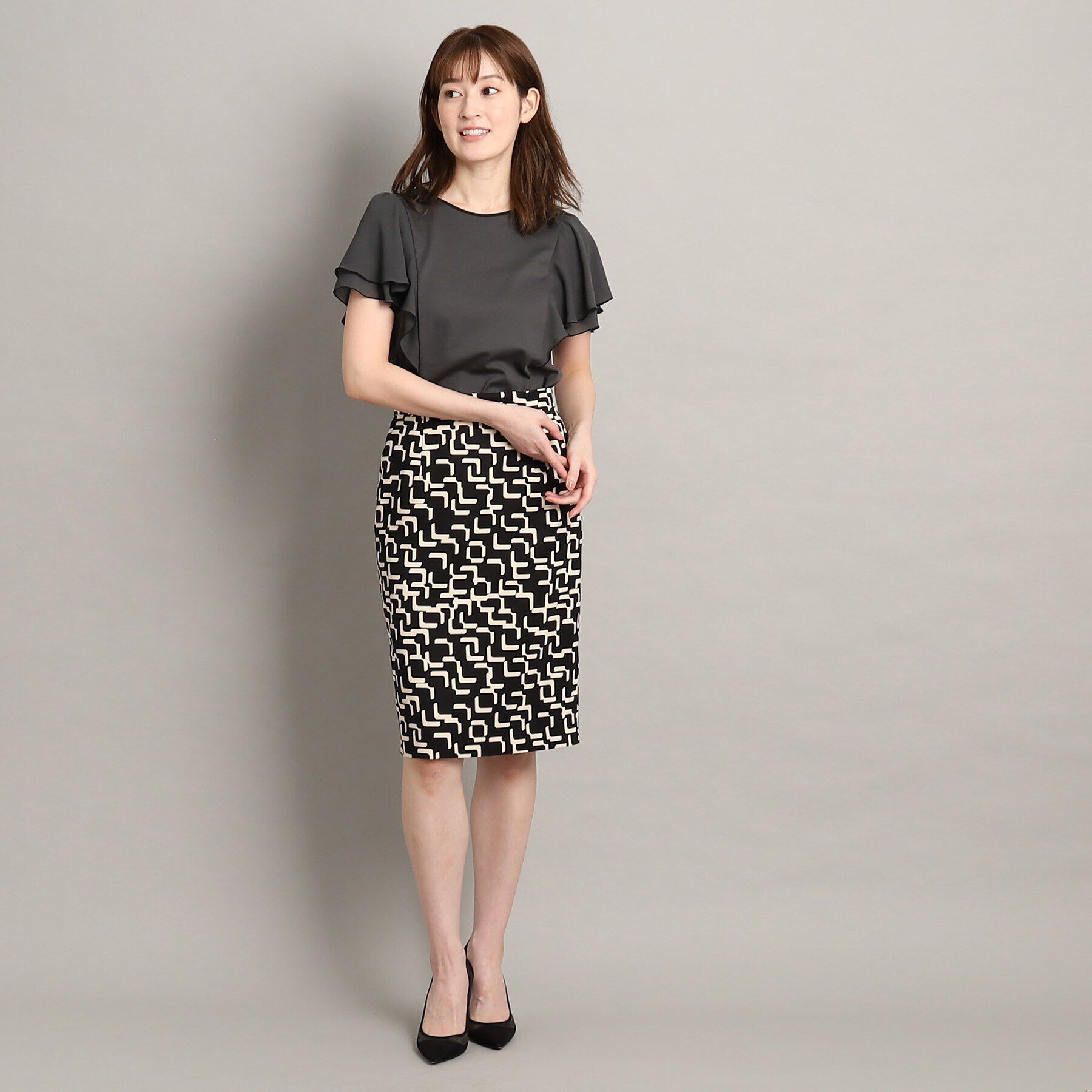 COUP DE CHANCE「【大人可愛い/洗える】フレアースリーブプルオーバー」|Tシャツ・カットソー|