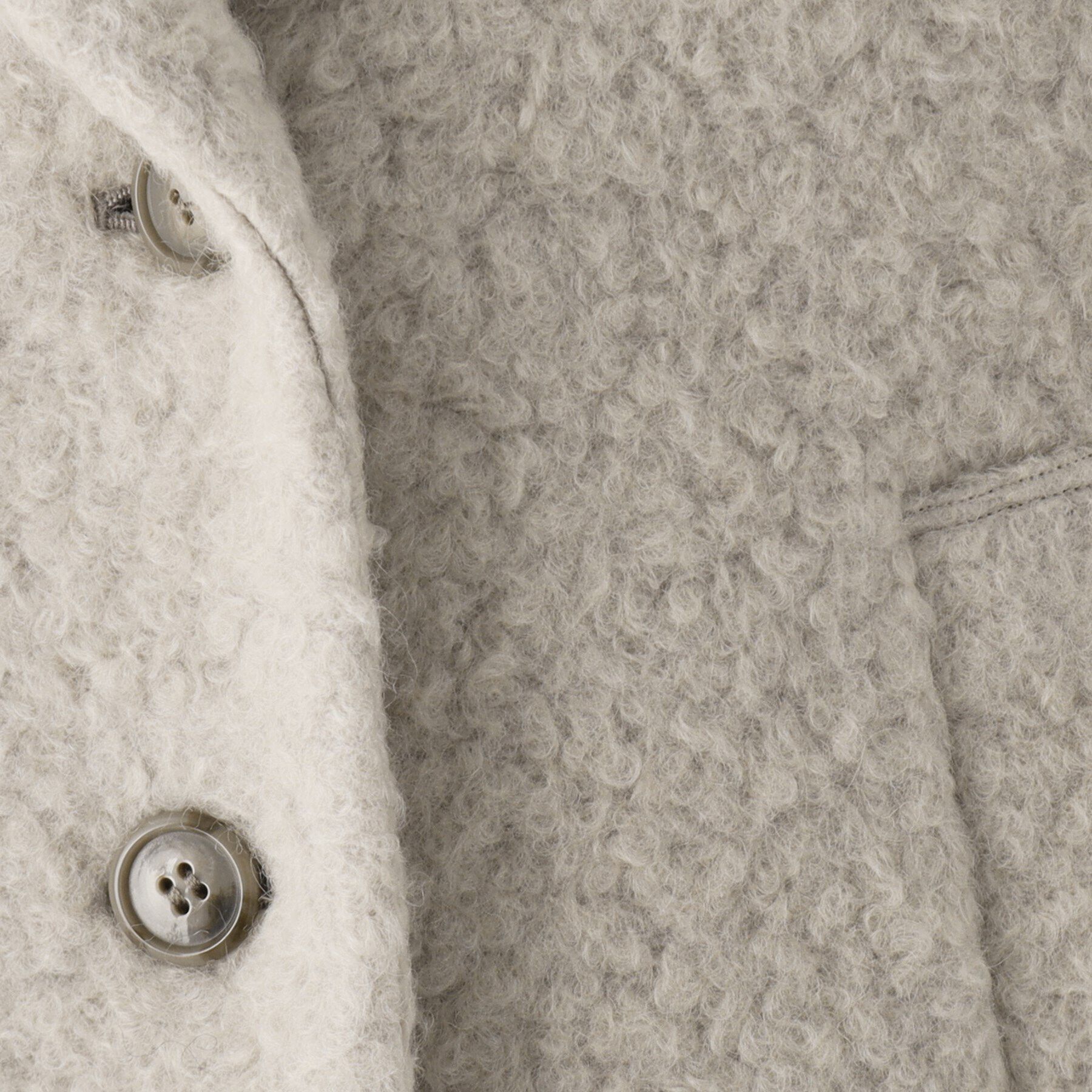 COUP DE CHANCE「【日本製】ループ状の素材でトレンド感を！ミドル丈コート」|テーラードジャケット|