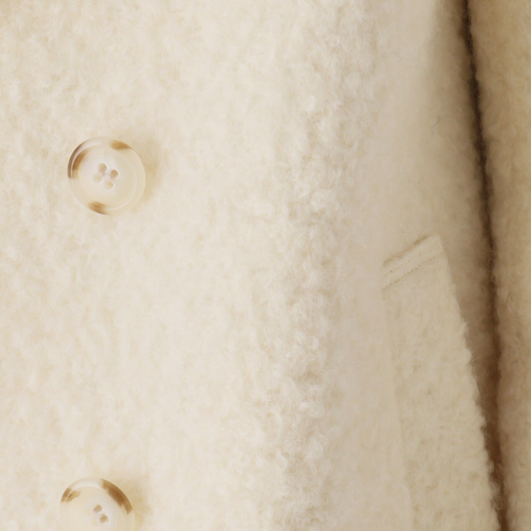 COUP DE CHANCE「【日本製】ループ状の素材でトレンド感を！ミドル丈コート」|テーラードジャケット|