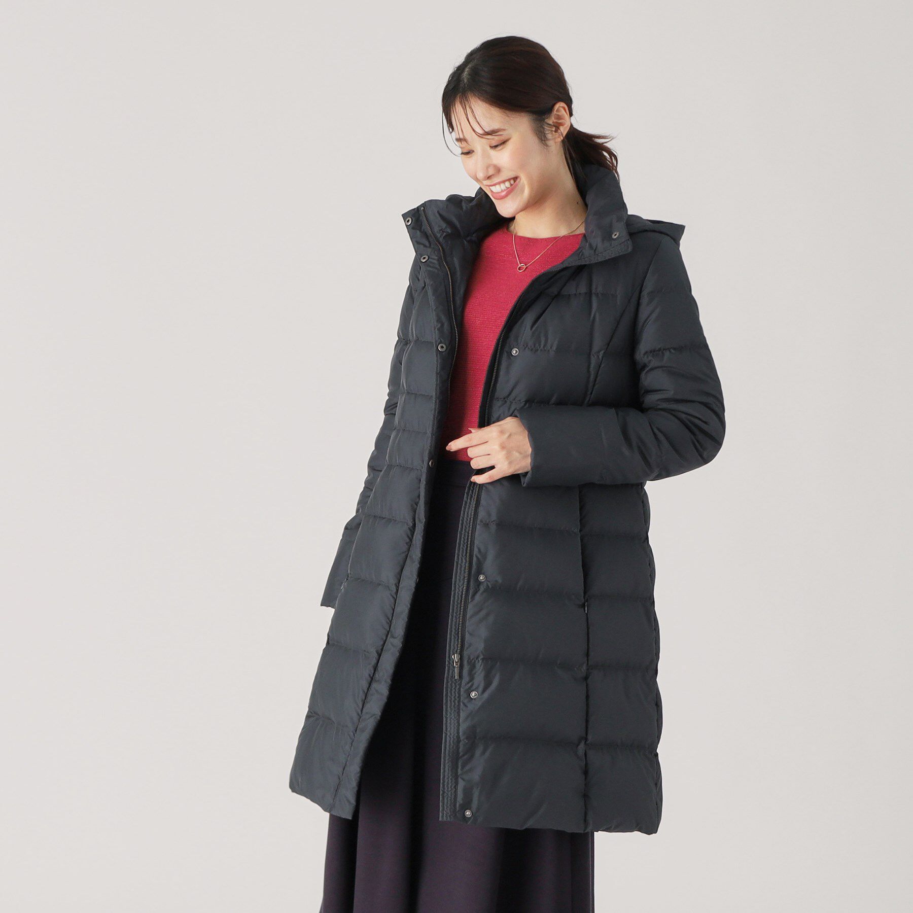 COUP DE CHANCE「【抗菌防臭／手洗い可】ダウンコート」|ダウン|ネイビー(094)