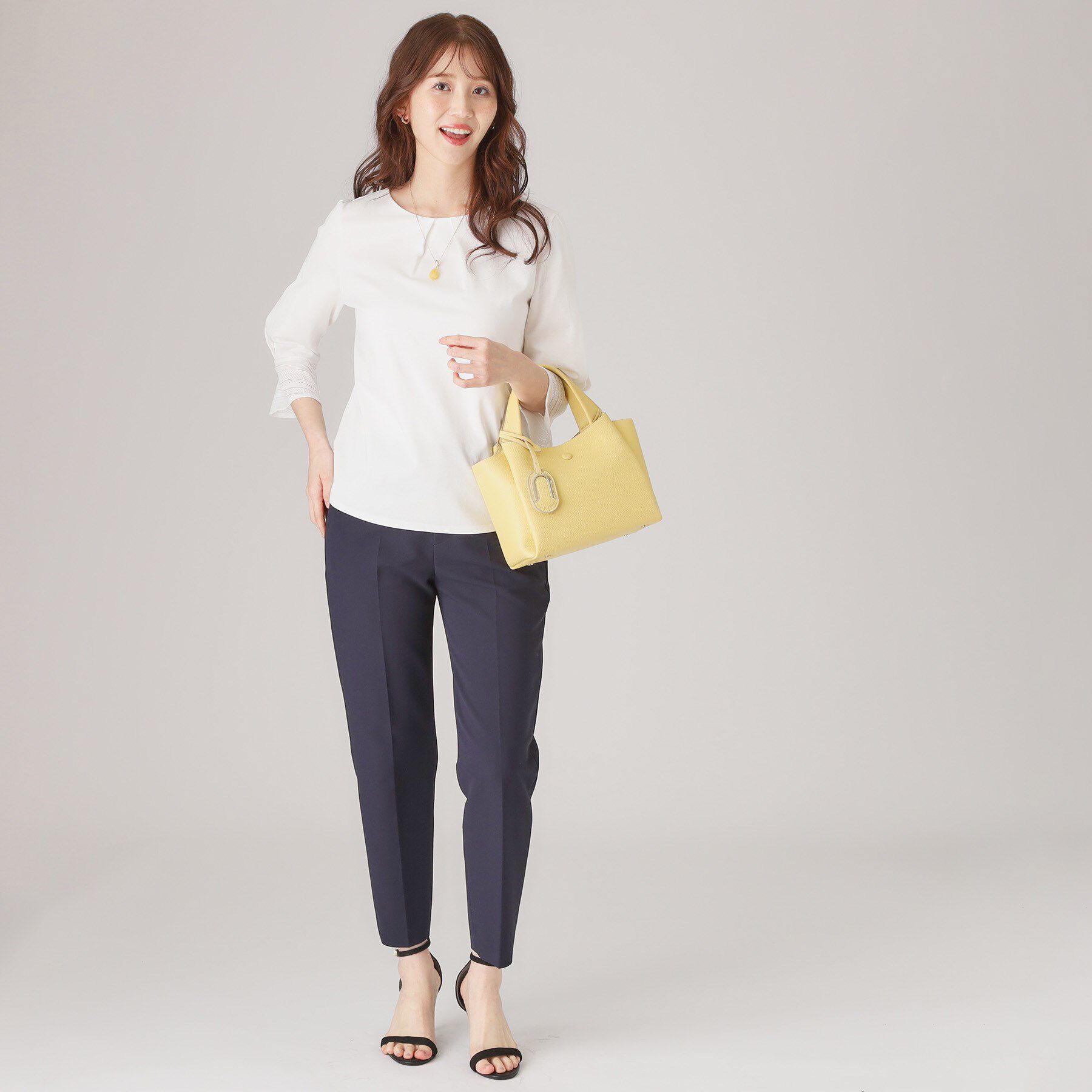 COUP DE CHANCE「【洗える／日本製／きれいめジャージ素材】レース使いプルオーバー」|シャツ・ブラウス|