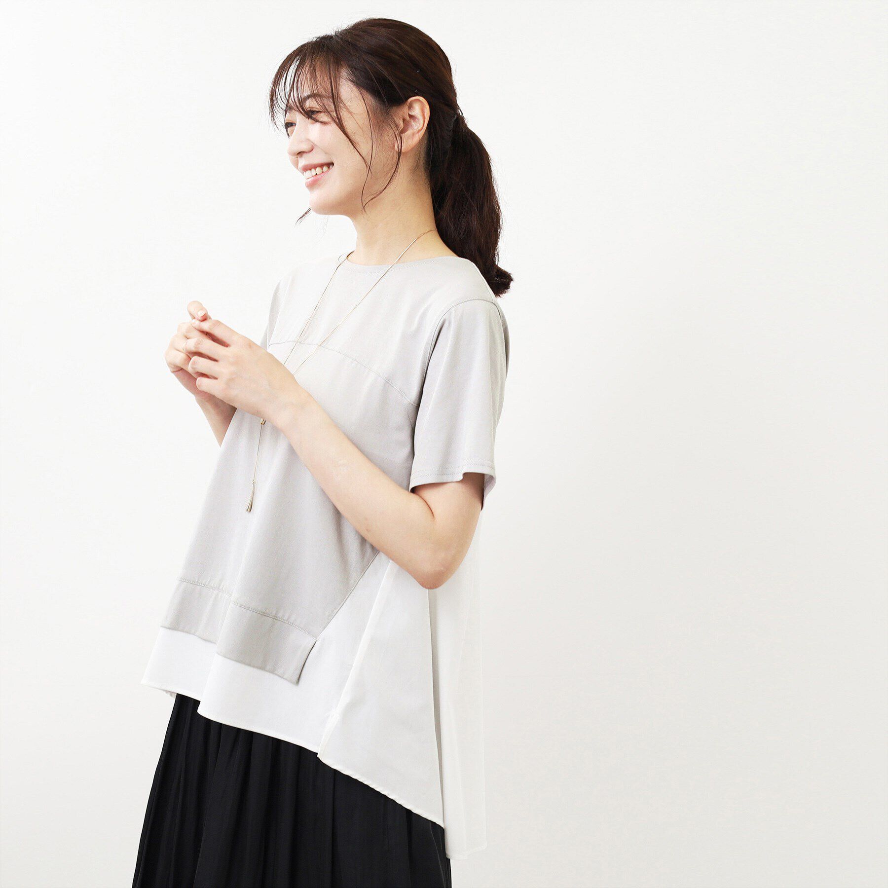 Reflect「【SALE／E‐QUALITY／手洗い可】ドッキングプルオーバー」|Tシャツ・カットソー|