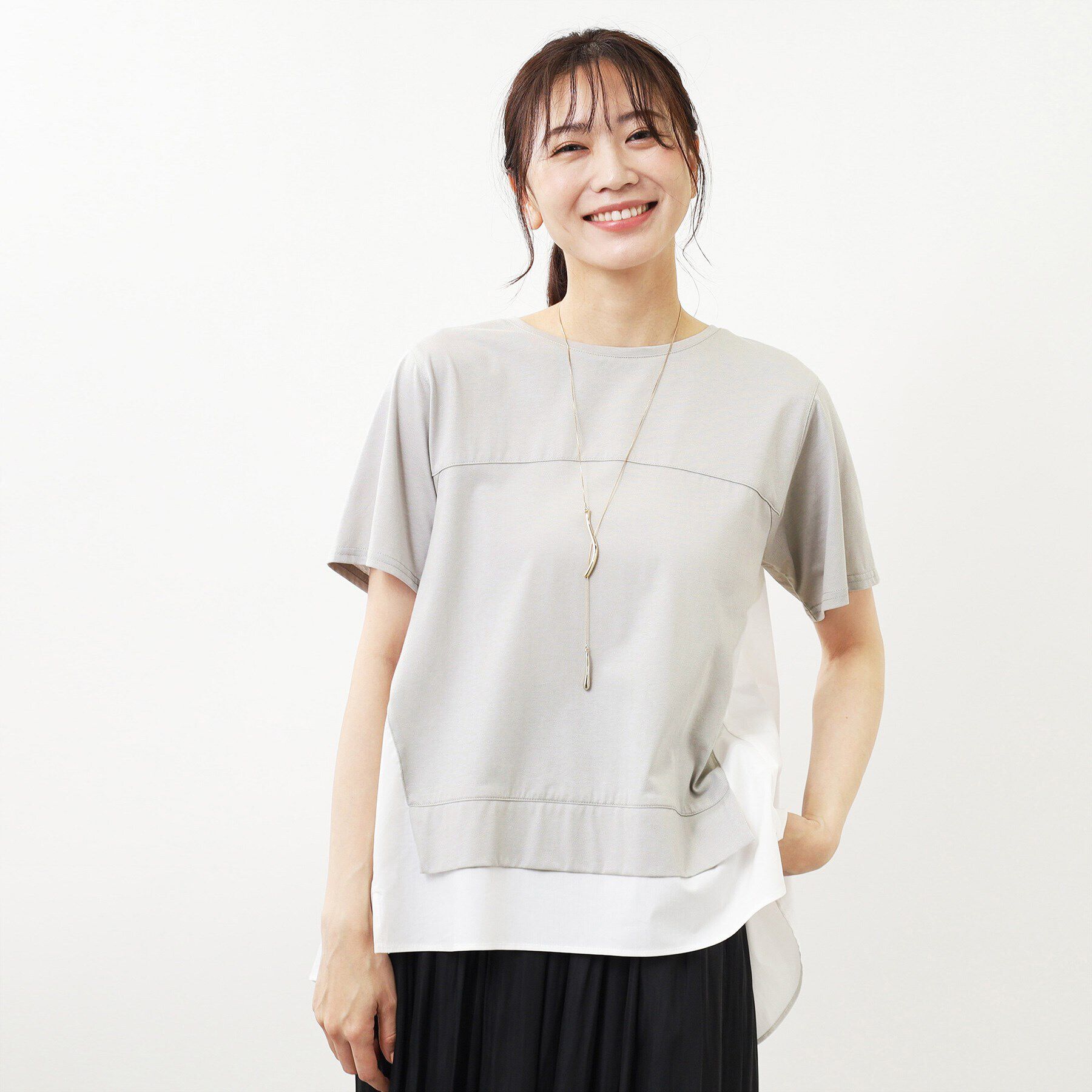 Reflect「【SALE／E‐QUALITY／手洗い可】ドッキングプルオーバー」|Tシャツ・カットソー|