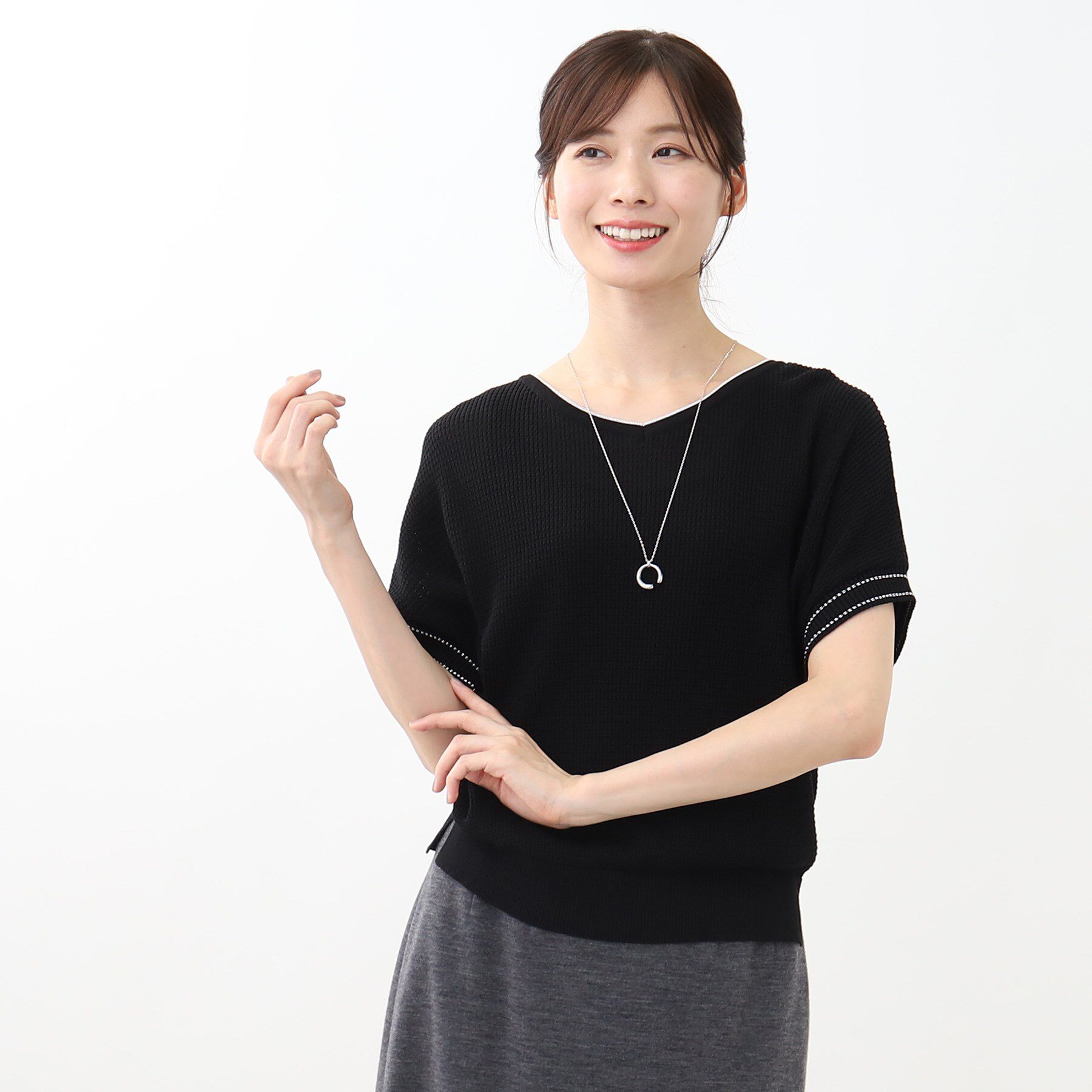 Reflect「【WEB限定カラーあり／洗える】ラメプルオーバーニット」|ニット・セーター|