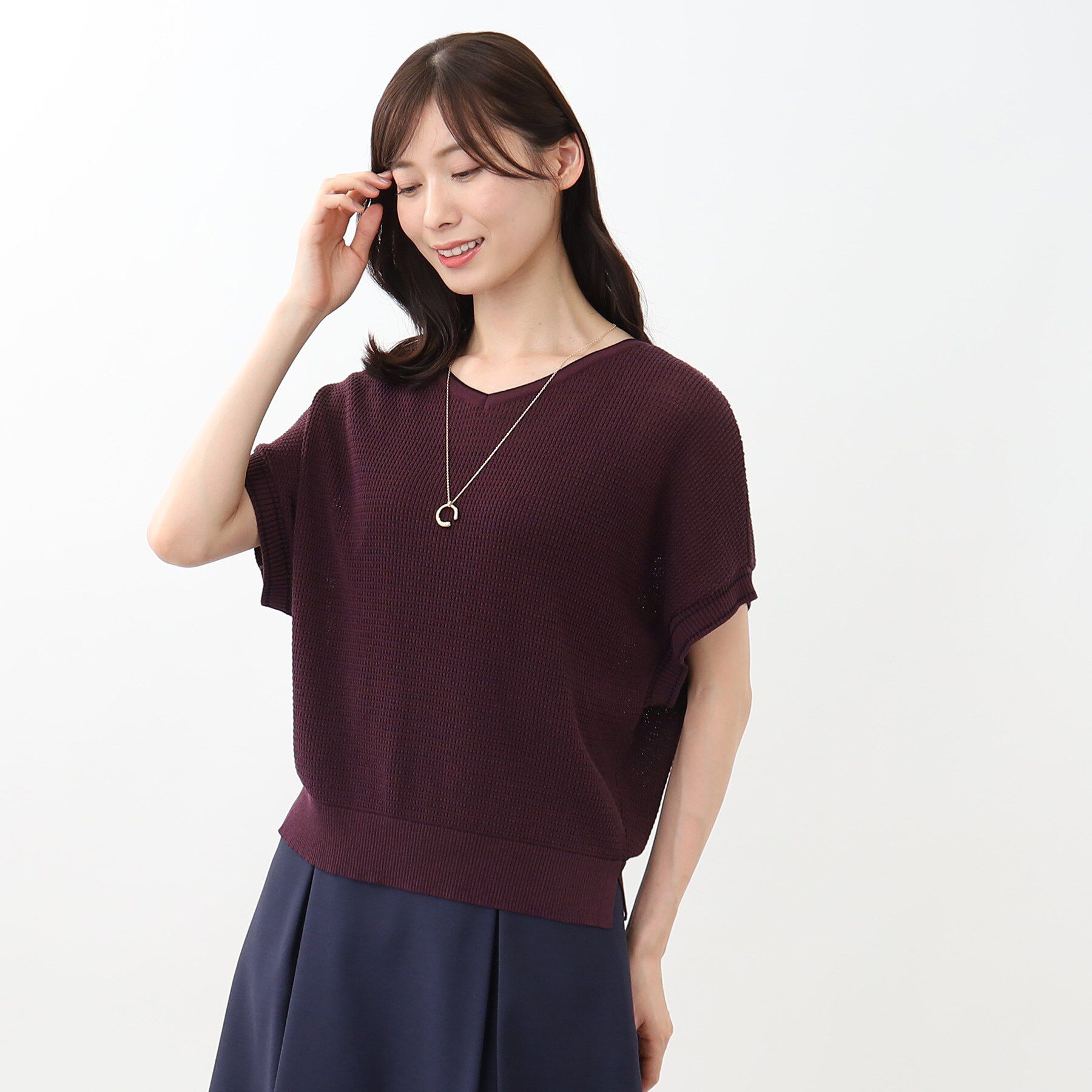 Reflect「【WEB限定カラーあり／洗える】ラメプルオーバーニット」|ニット・セーター|