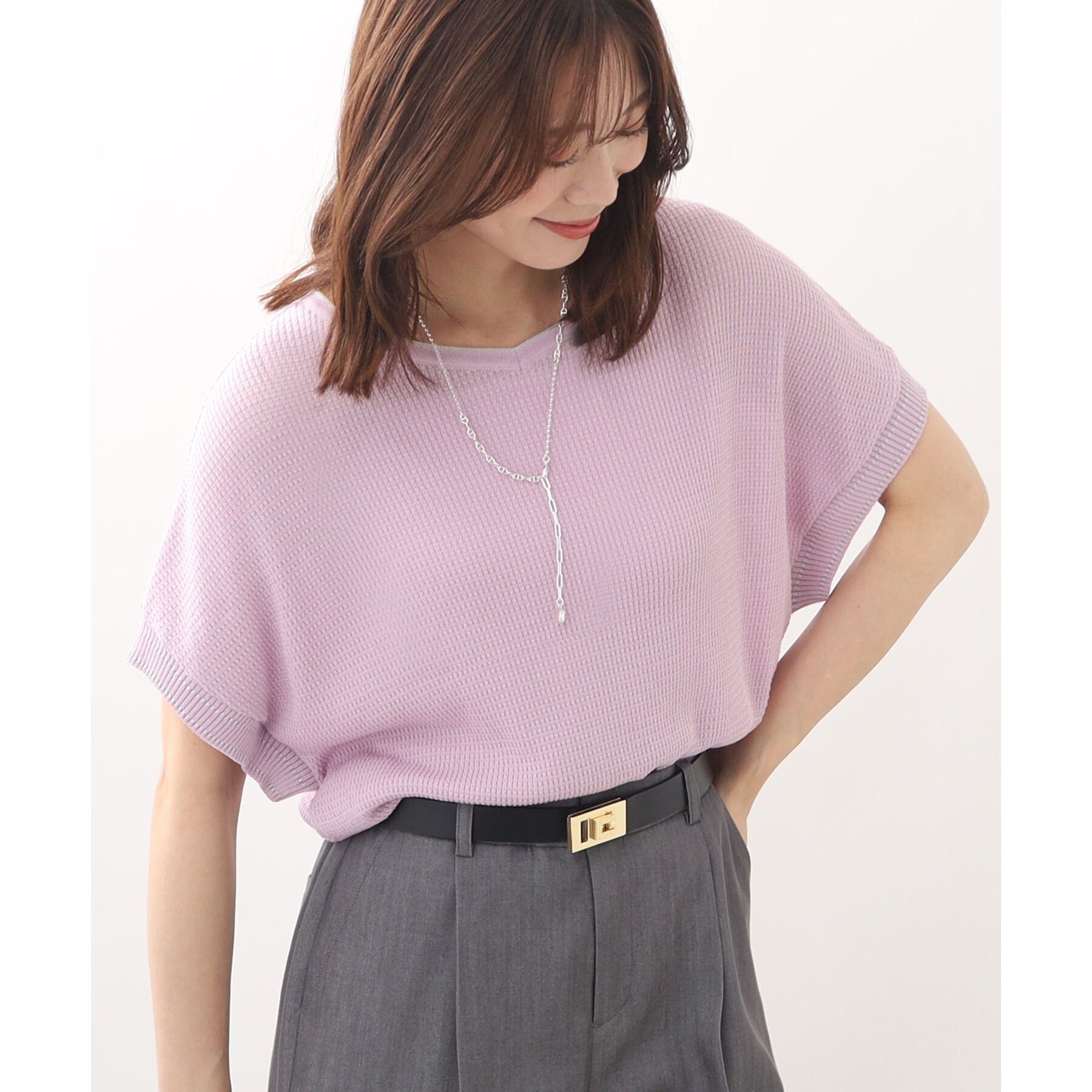 Reflect「【WEB限定カラーあり／洗える】ラメプルオーバーニット」|ニット・セーター|