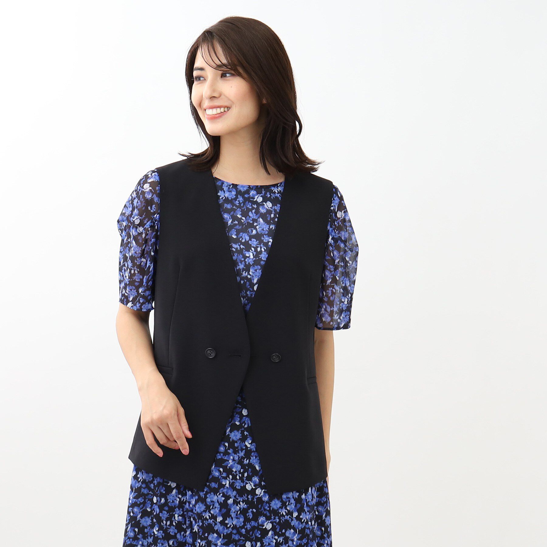 Reflect「【SALE／手洗い可】ドライタッチジレ」|ベスト・ジレ|