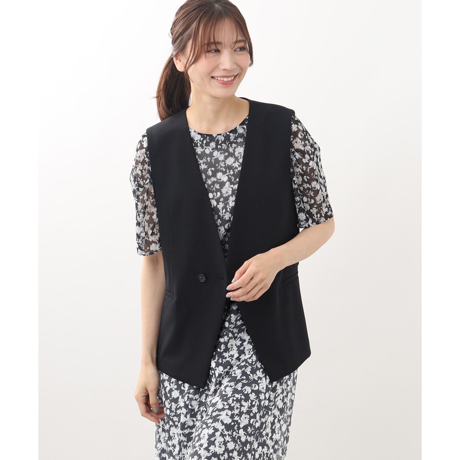 Reflect「【SALE／手洗い可】ドライタッチジレ」|ベスト・ジレ|