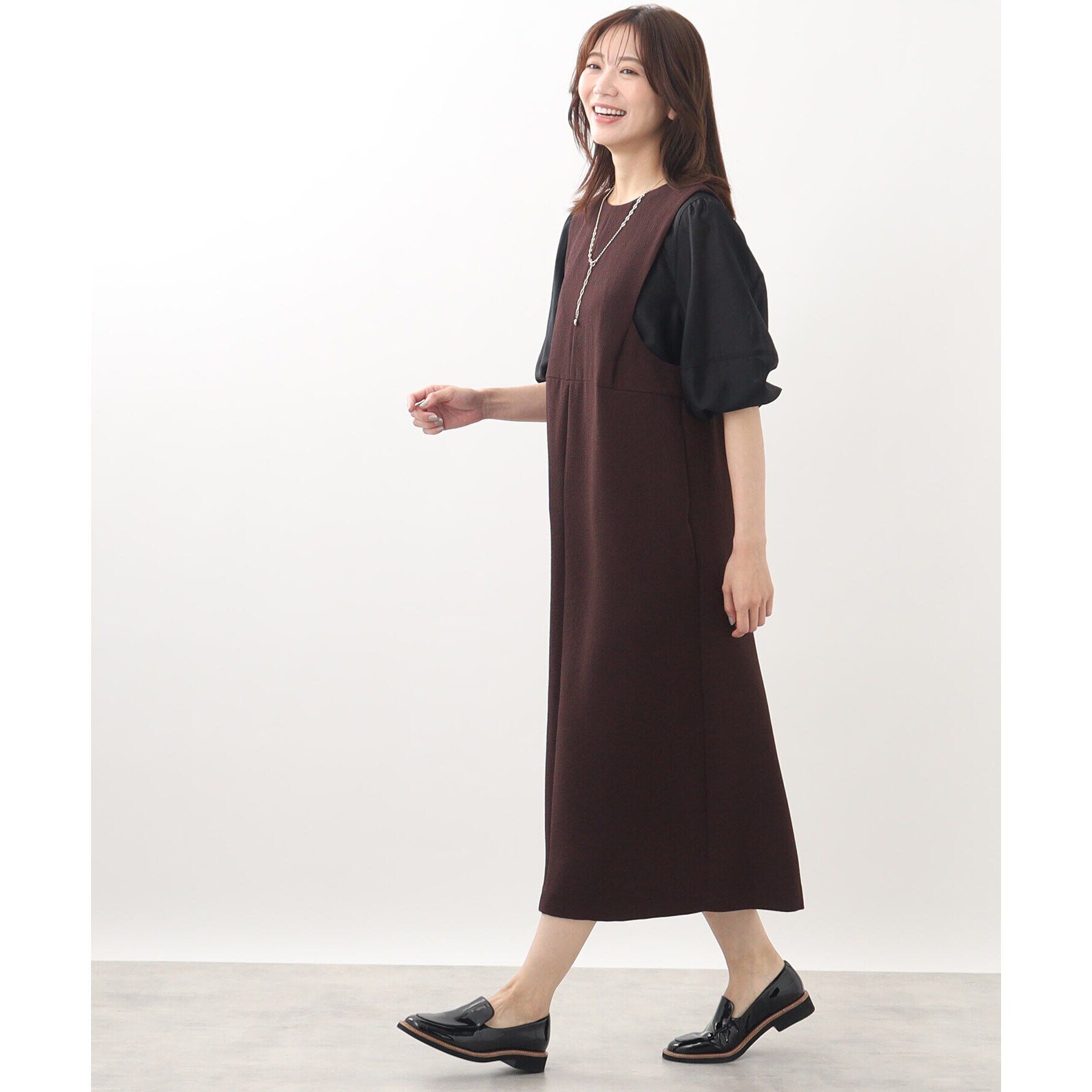 Reflect「【SALE／接触冷感／洗える】パフスリーブシアーブラウス」|シャツ・ブラウス|