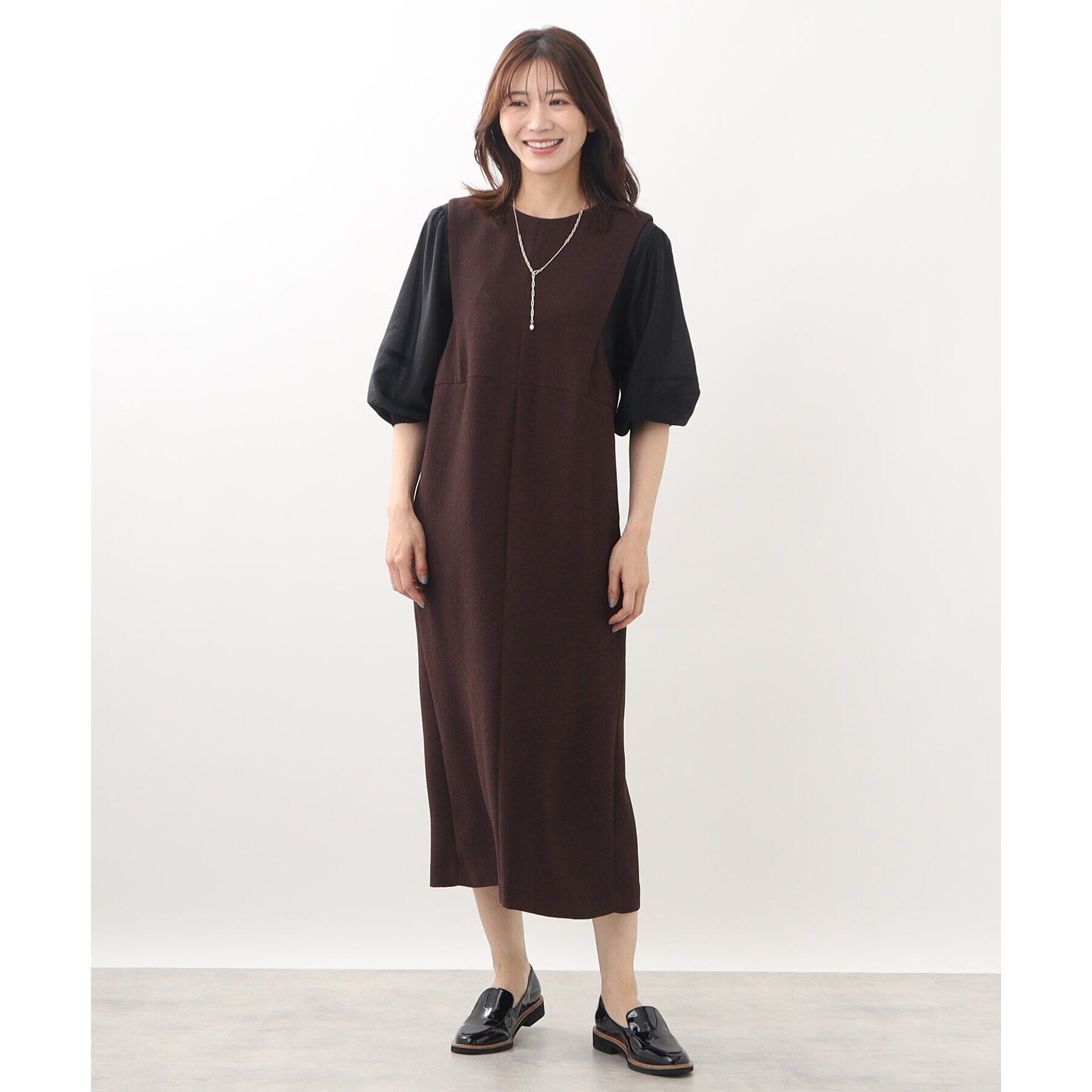 Reflect「【SALE／接触冷感／洗える】パフスリーブシアーブラウス」|シャツ・ブラウス|