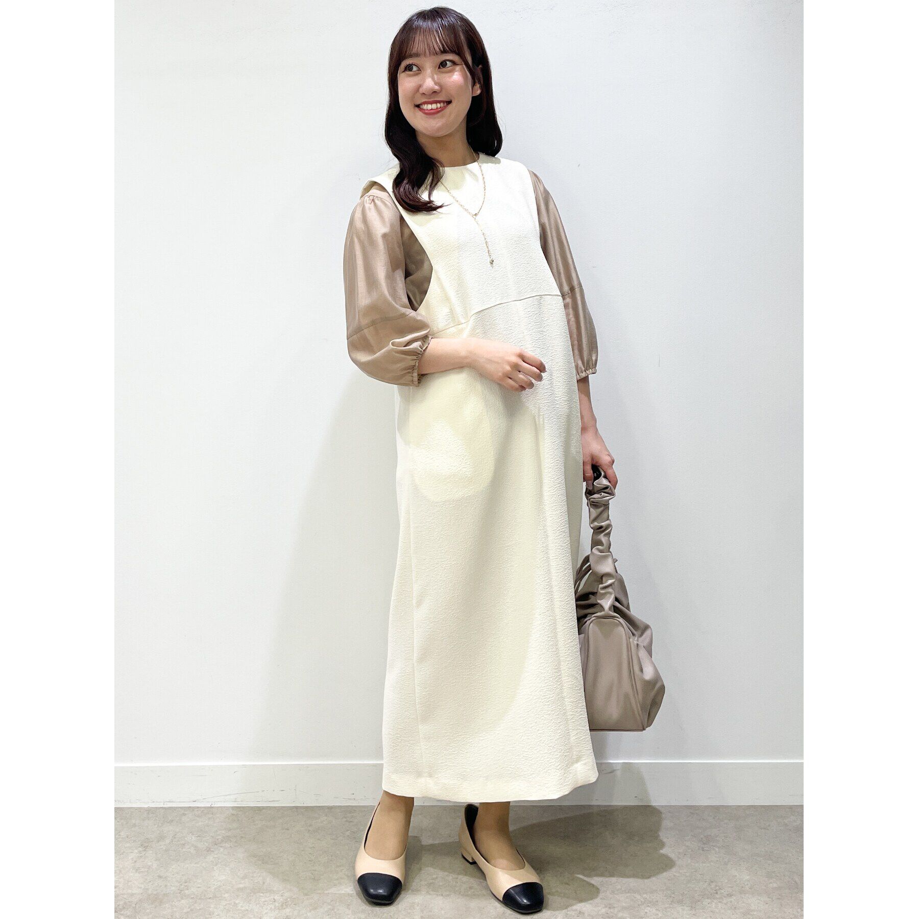 Reflect「【SALE／接触冷感／洗える】パフスリーブシアーブラウス」|シャツ・ブラウス|