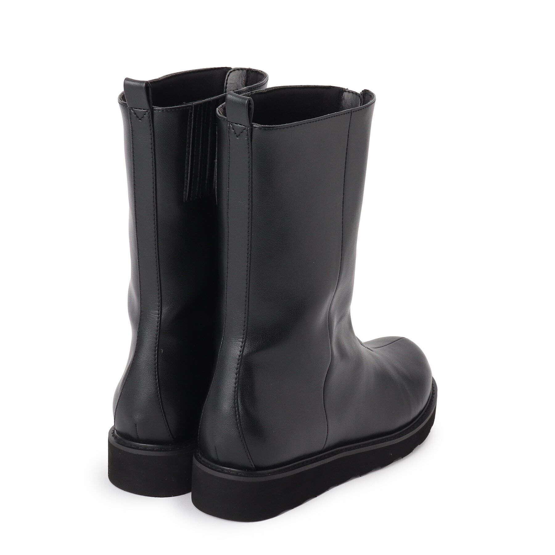 Reflect「【至福の履き心地／トレンドアイテム】フロントジップブーツ」|ショートブーツ|