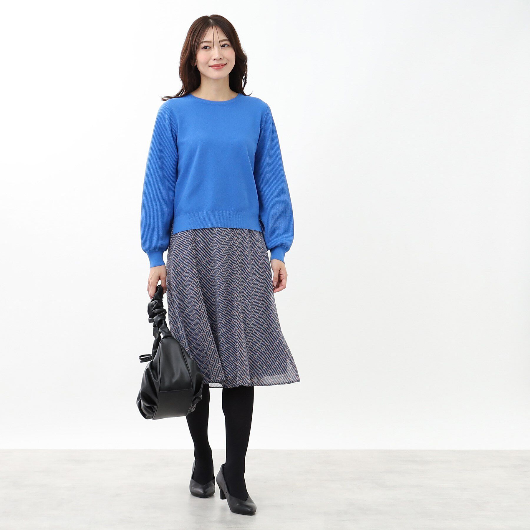 Reflect「【マシンウォッシュ可】パフスリーブニット」|ニット・セーター|