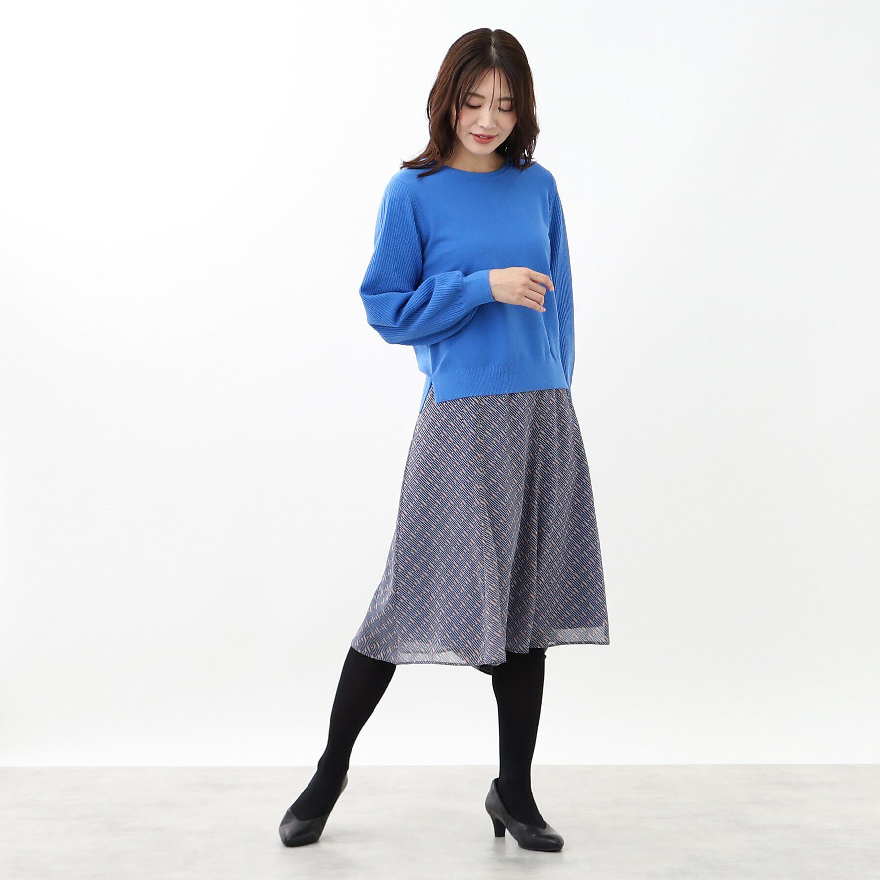 Reflect「【マシンウォッシュ可】パフスリーブニット」|ニット・セーター|