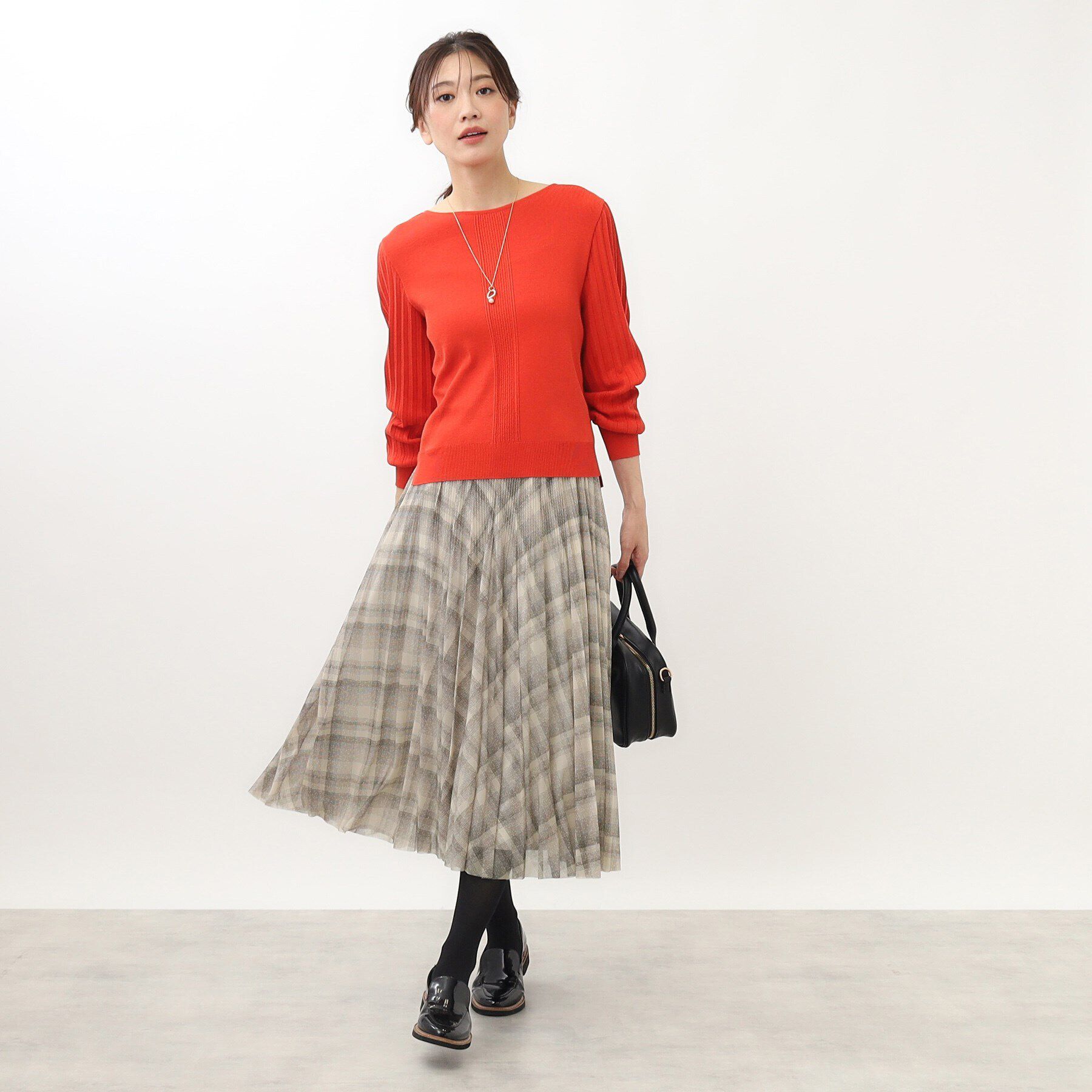 Reflect「エアリーチュール&times;チェックプリーツスカート」|スカート|