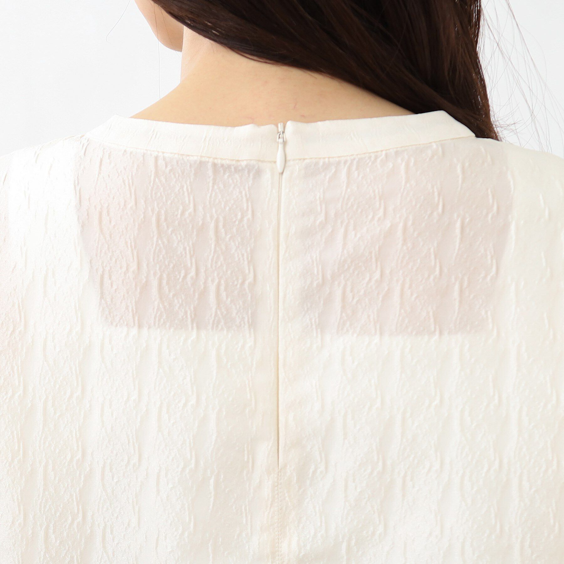 Reflect「【手洗い可】シャイニージャカードブラウス」|シャツ・ブラウス|