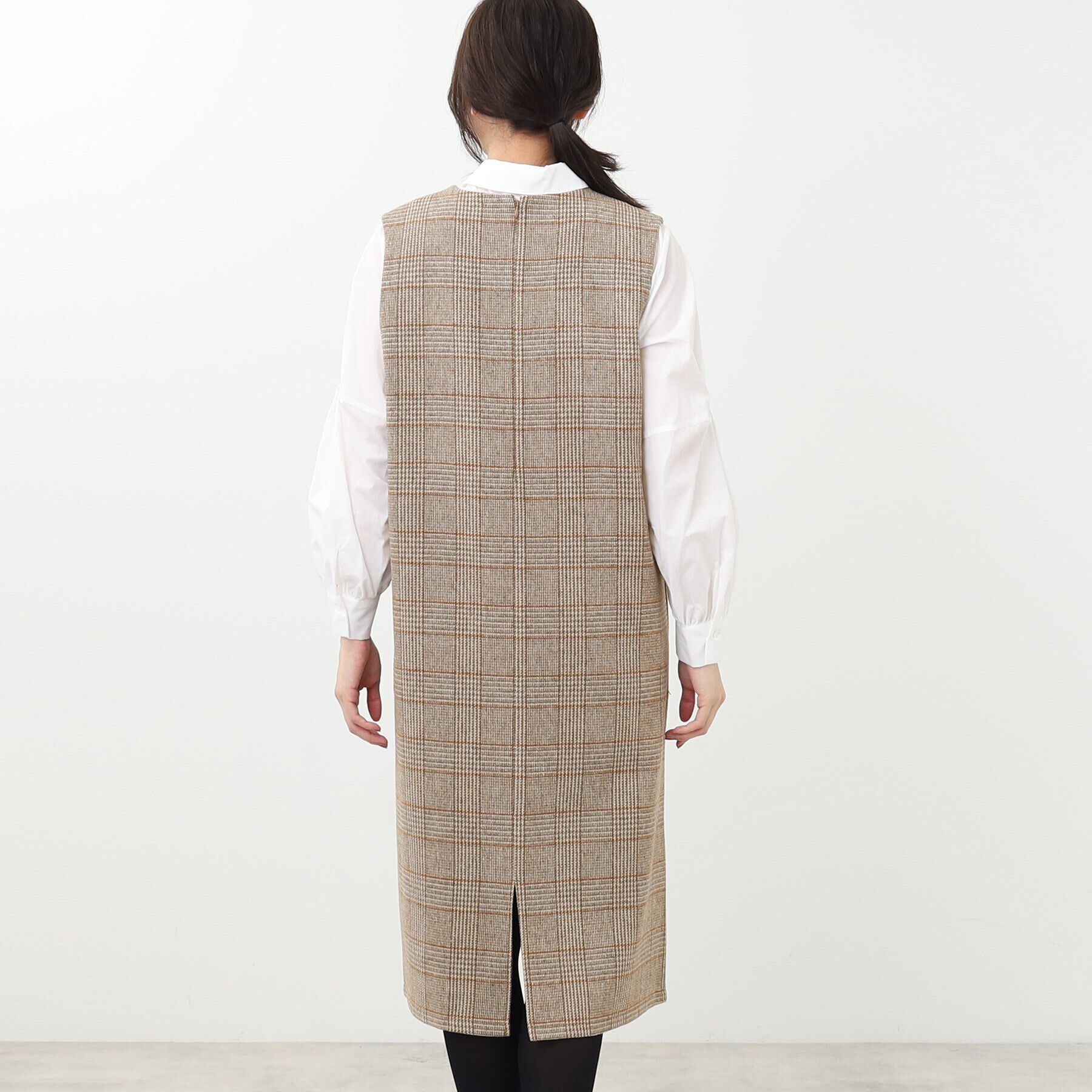 Reflect「【E‐QUALITY／手洗い可】チェック柄ジャンパースカート<br>」|ワンピース|