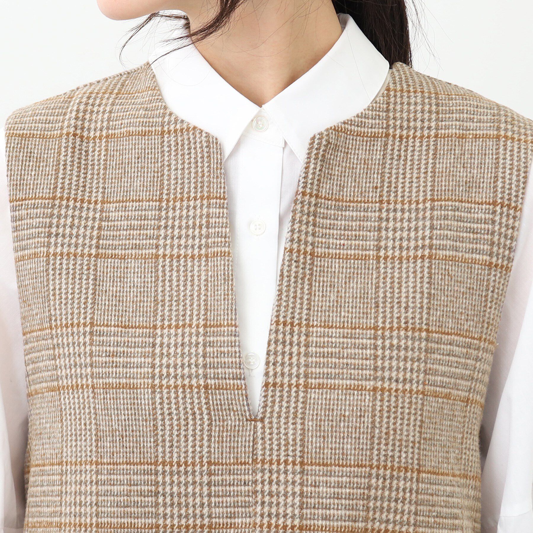 Reflect「【E‐QUALITY／手洗い可】チェック柄ジャンパースカート<br>」|ワンピース|