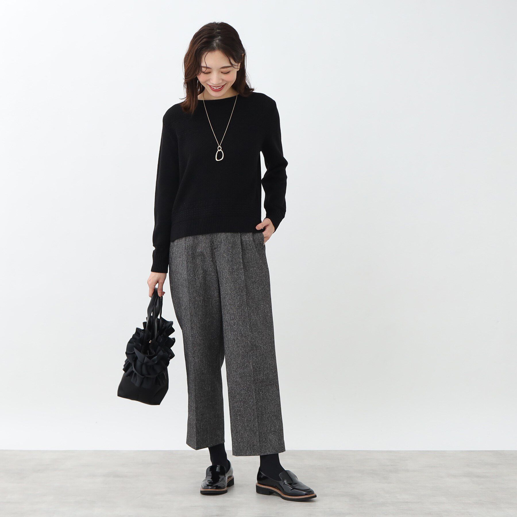 Reflect「【春SALE／手洗い可／すっきり細見え/コートインにおすすめ！】ラメニット」|ニット・セーター|