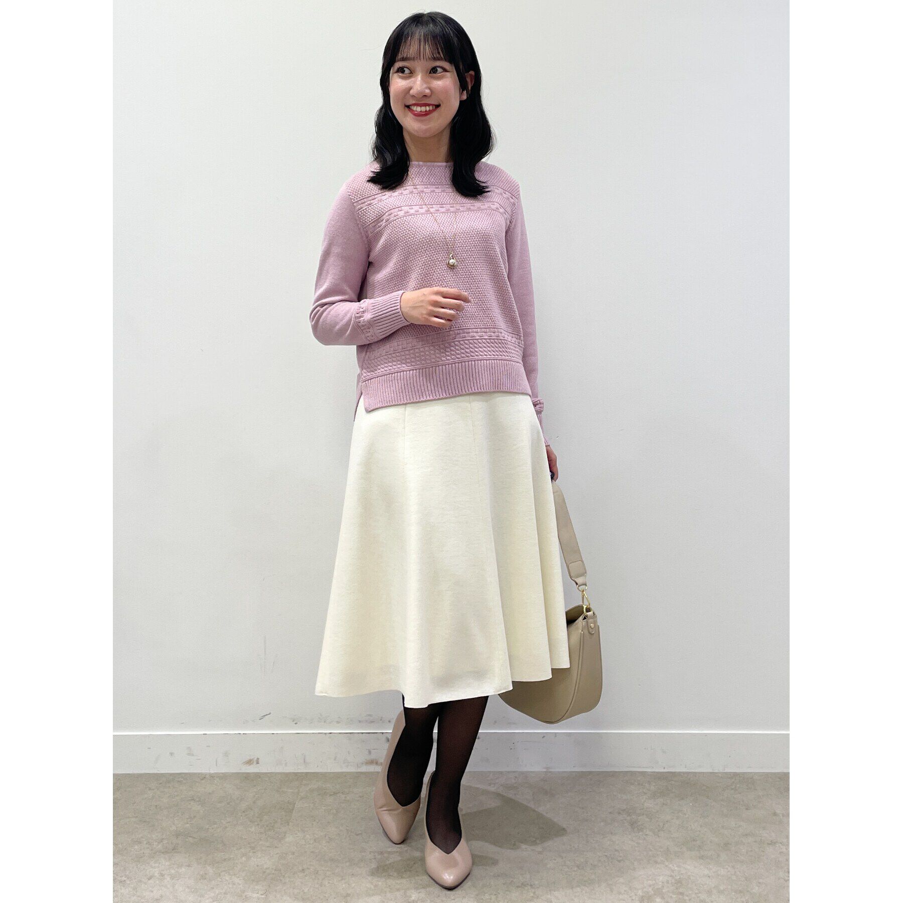 Reflect「【春SALE／手洗い可／すっきり細見え/コートインにおすすめ！】ラメニット」|ニット・セーター|