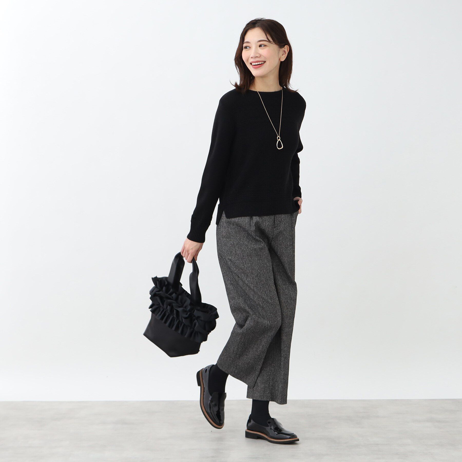 Reflect「【春SALE／手洗い可／すっきり細見え/コートインにおすすめ！】ラメニット」|ニット・セーター|