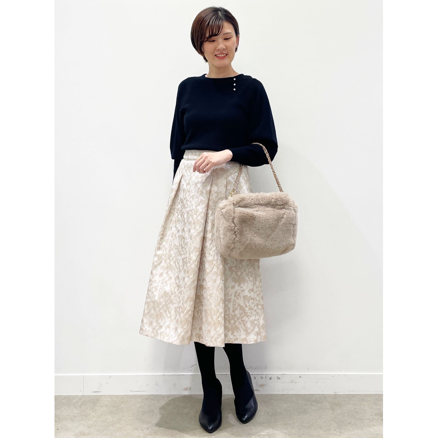 Reflect「【夏SALE／手洗い可】パフスリーブニット」|ニット・セーター|