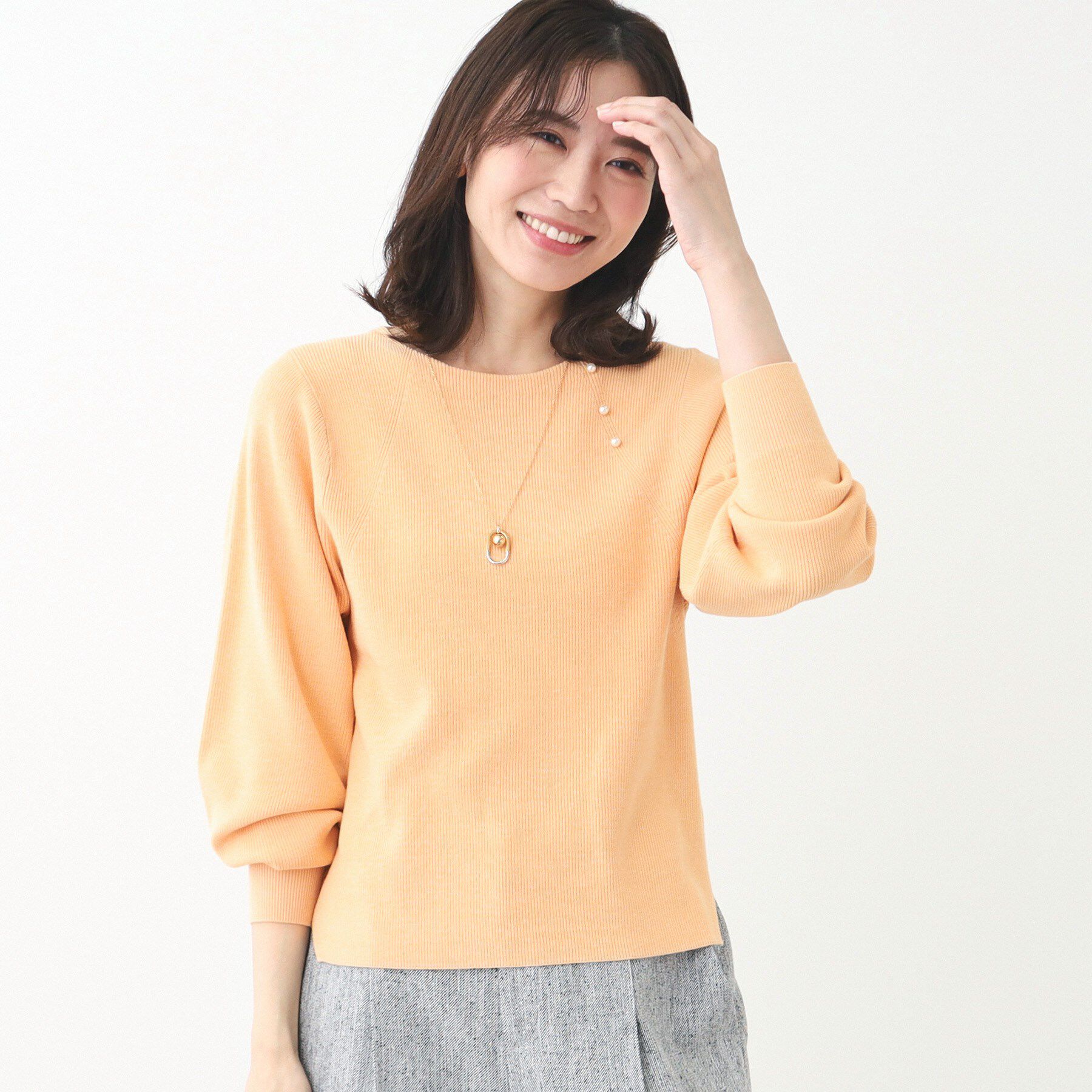 Reflect「【夏SALE／手洗い可】パフスリーブニット」|ニット・セーター|