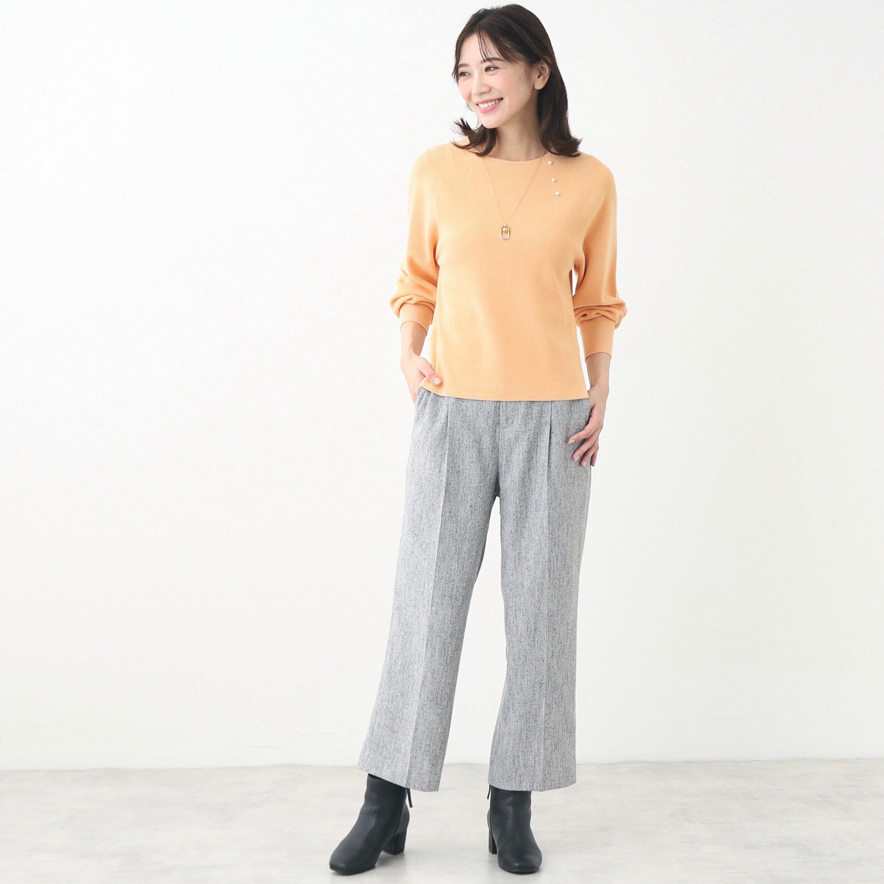 Reflect「【夏SALE／手洗い可】パフスリーブニット」|ニット・セーター|