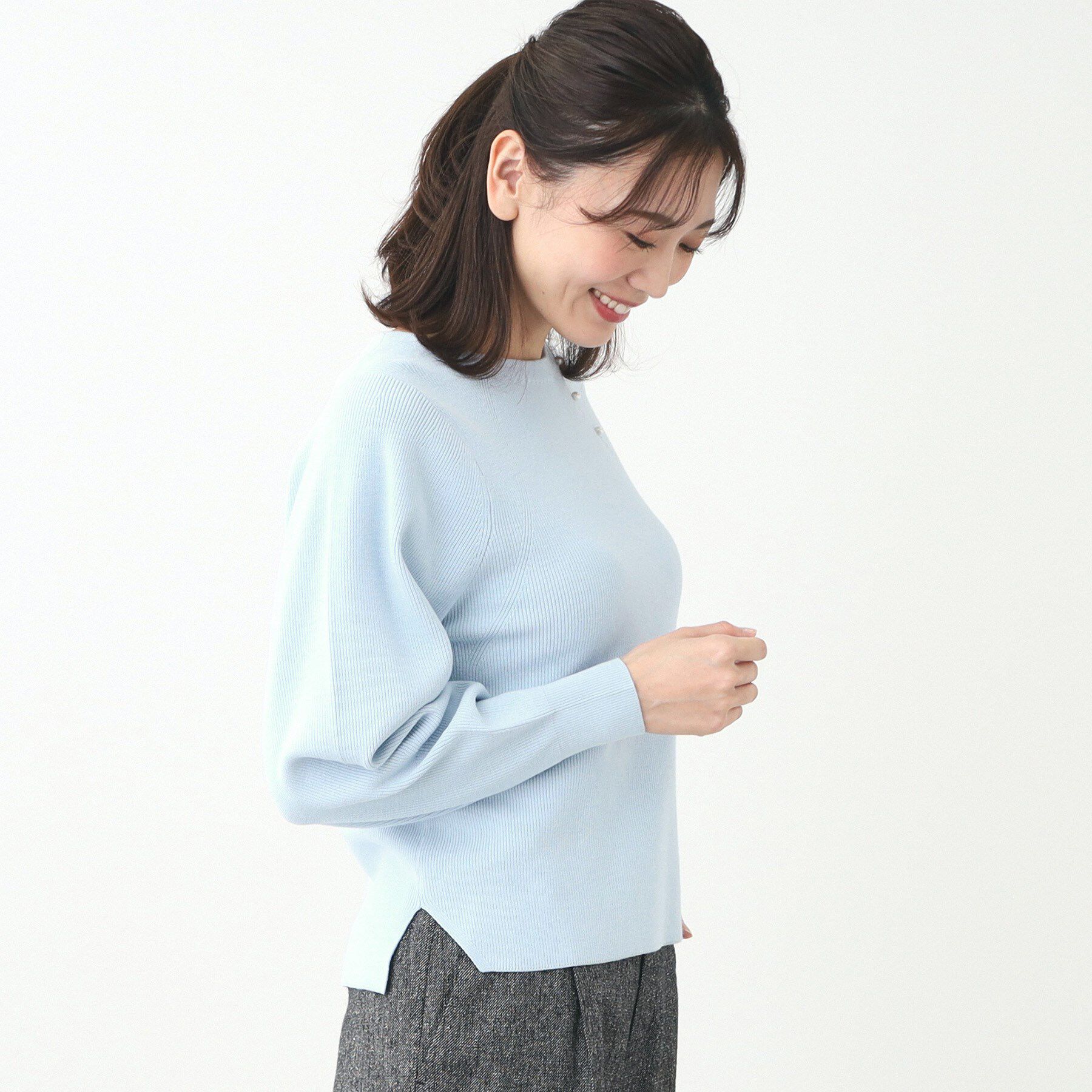 Reflect「【夏SALE／手洗い可】パフスリーブニット」|ニット・セーター|