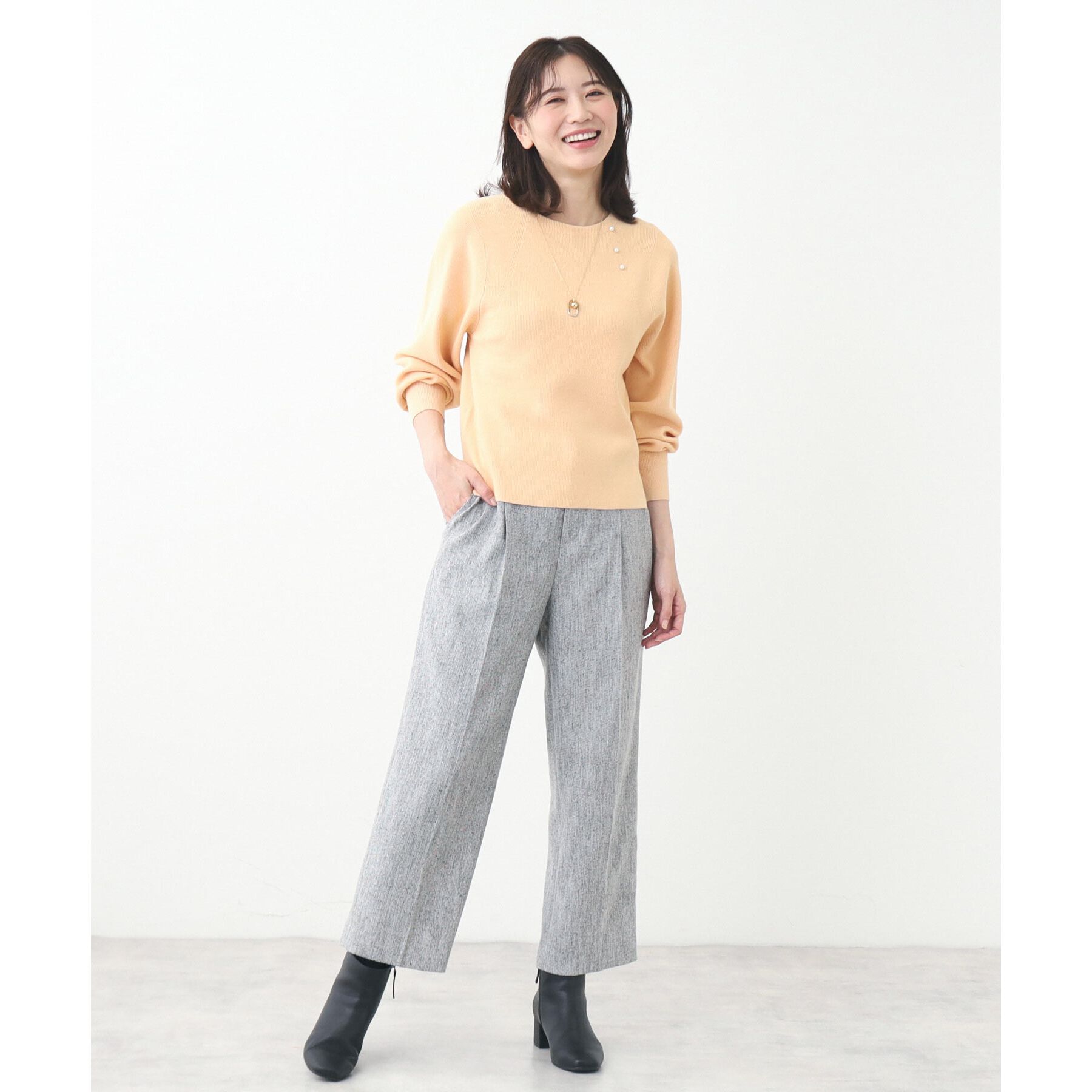 Reflect「【夏SALE／手洗い可】パフスリーブニット」|ニット・セーター|