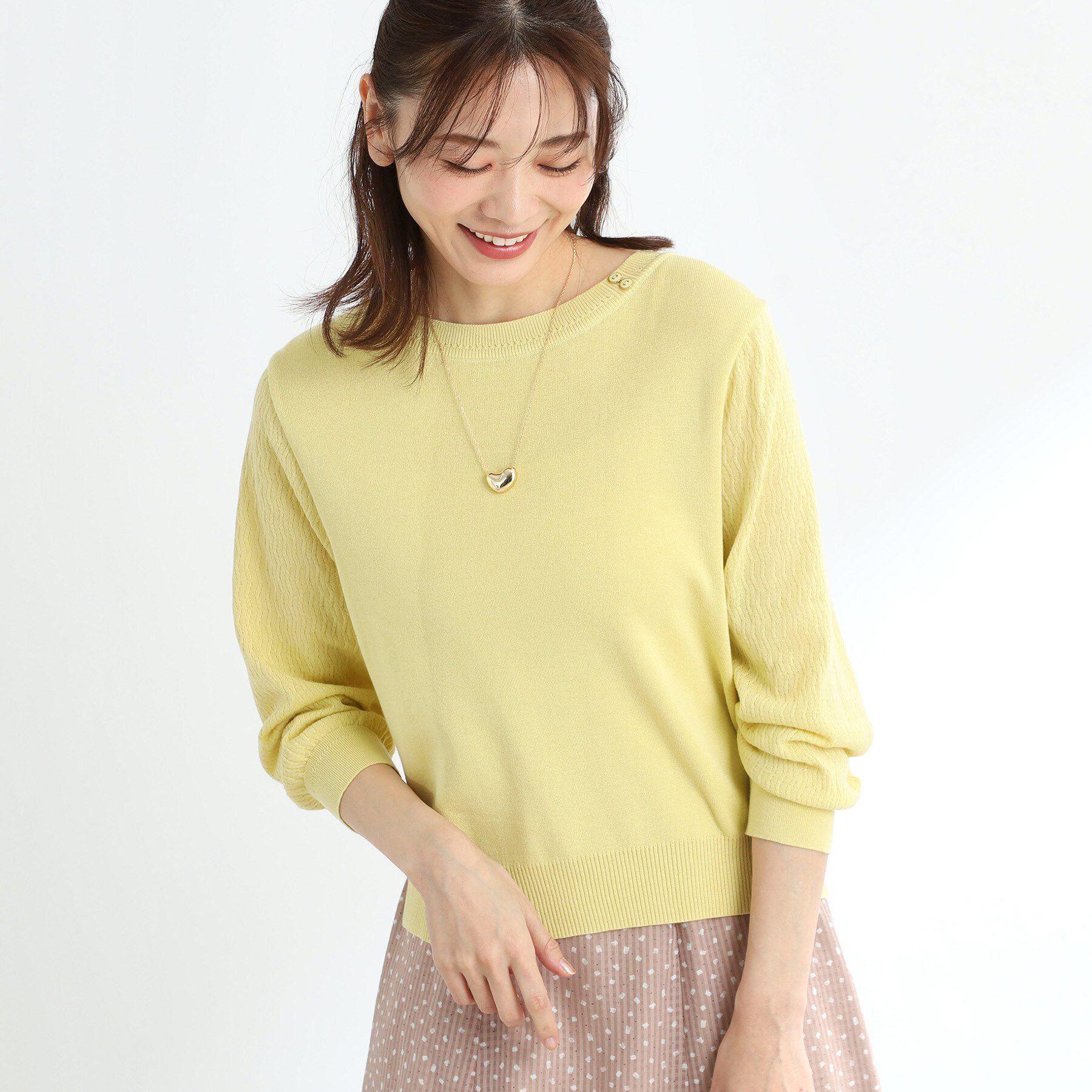 Reflect「【WEB先行カラーあり／洗える】パフスリーブニット」|ニット・セーター|