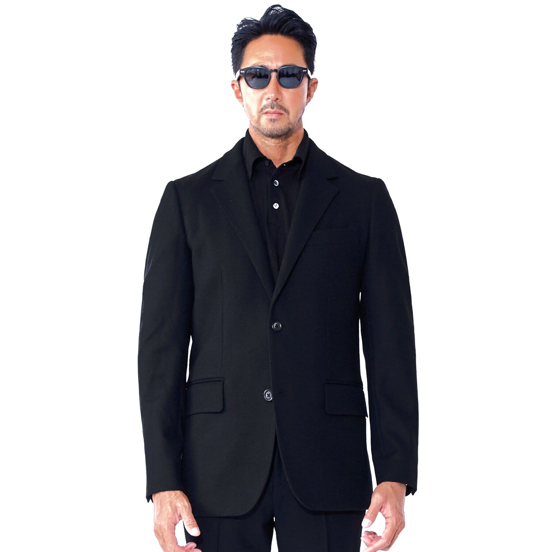 DRESSTERIOR「【セットアップ可】【干場義雅&times;MOVB&times;DRESSTERIOR】トリプルコラボ ウールジャケット」|テーラードジャケット|ブラック(019)