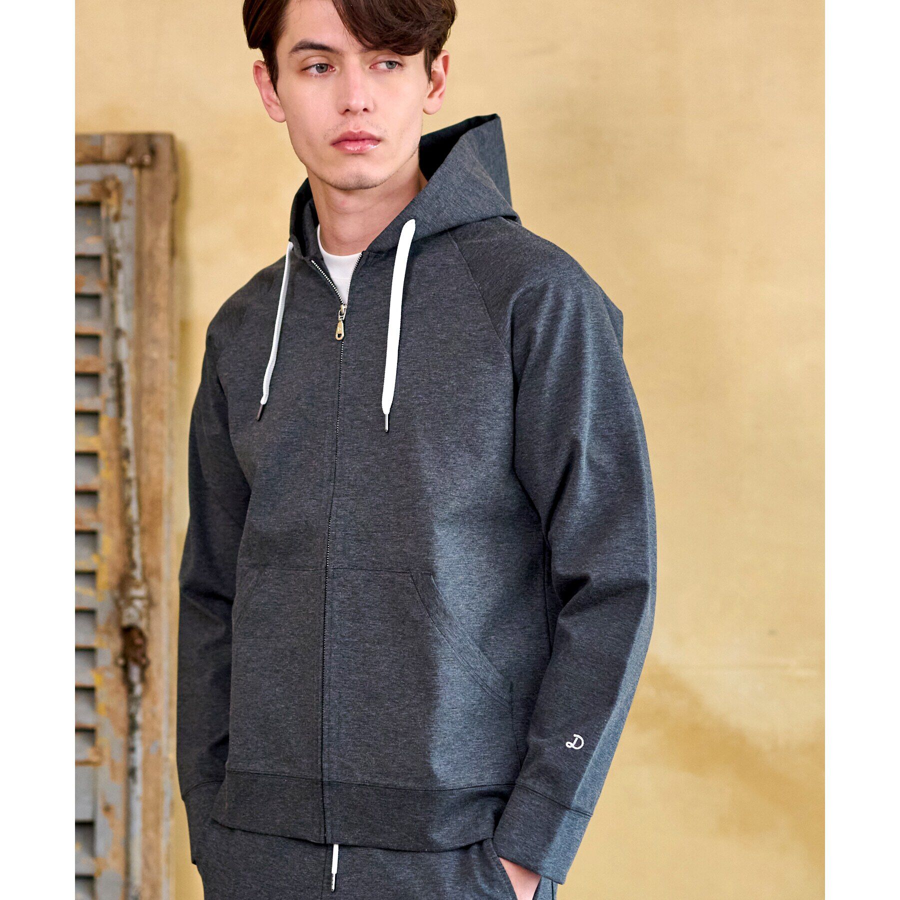 DRESSTERIOR「【セットアップ可】ドライタッチ ハイカウントジップパーカ」|パーカー|