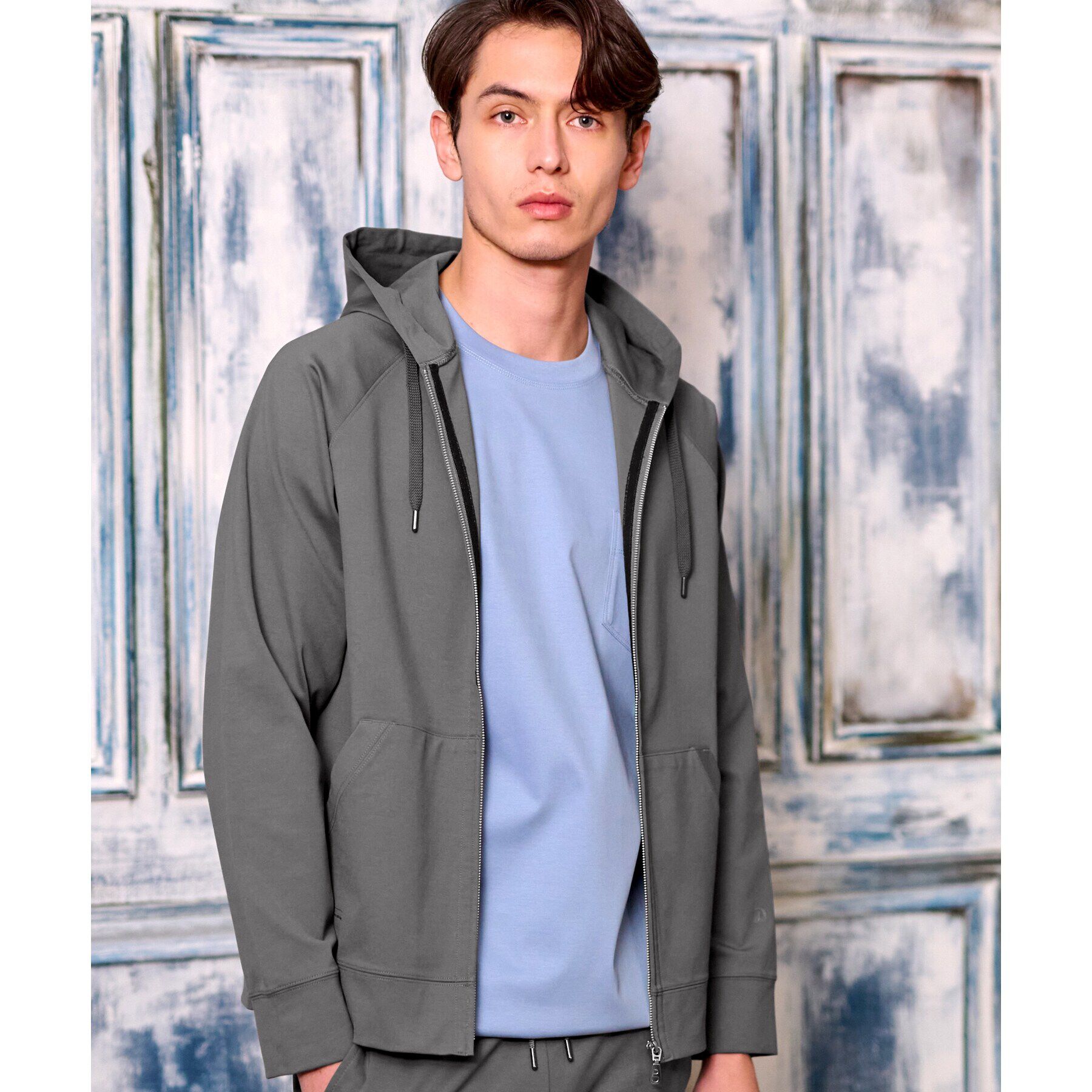 DRESSTERIOR「【セットアップ可】ドライタッチ ハイカウントジップパーカ」|パーカー|