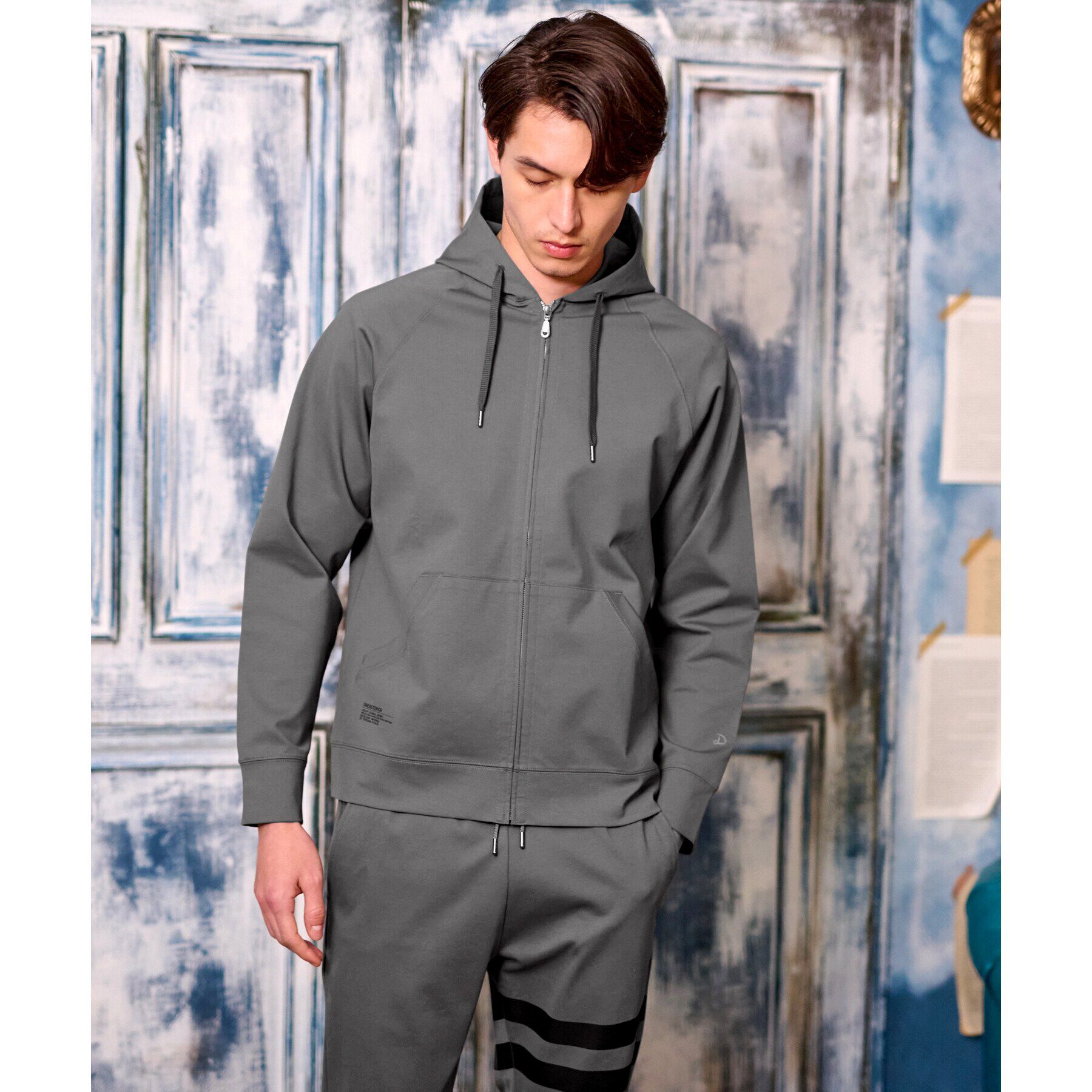 DRESSTERIOR「【セットアップ可】ドライタッチ ハイカウントジップパーカ」|パーカー|