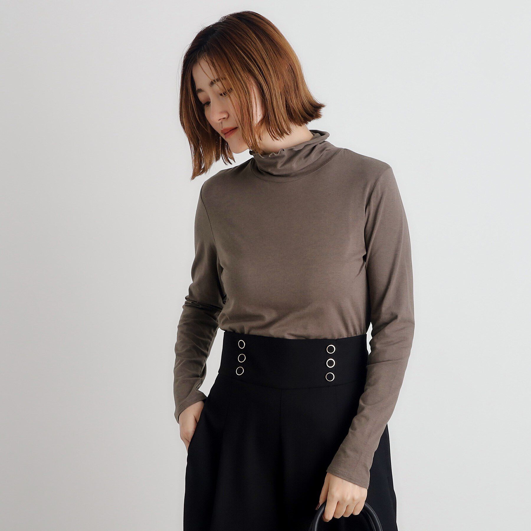 grove「【吸湿発熱MW】メロータートルネックプルオーバー」|Tシャツ・カットソー|