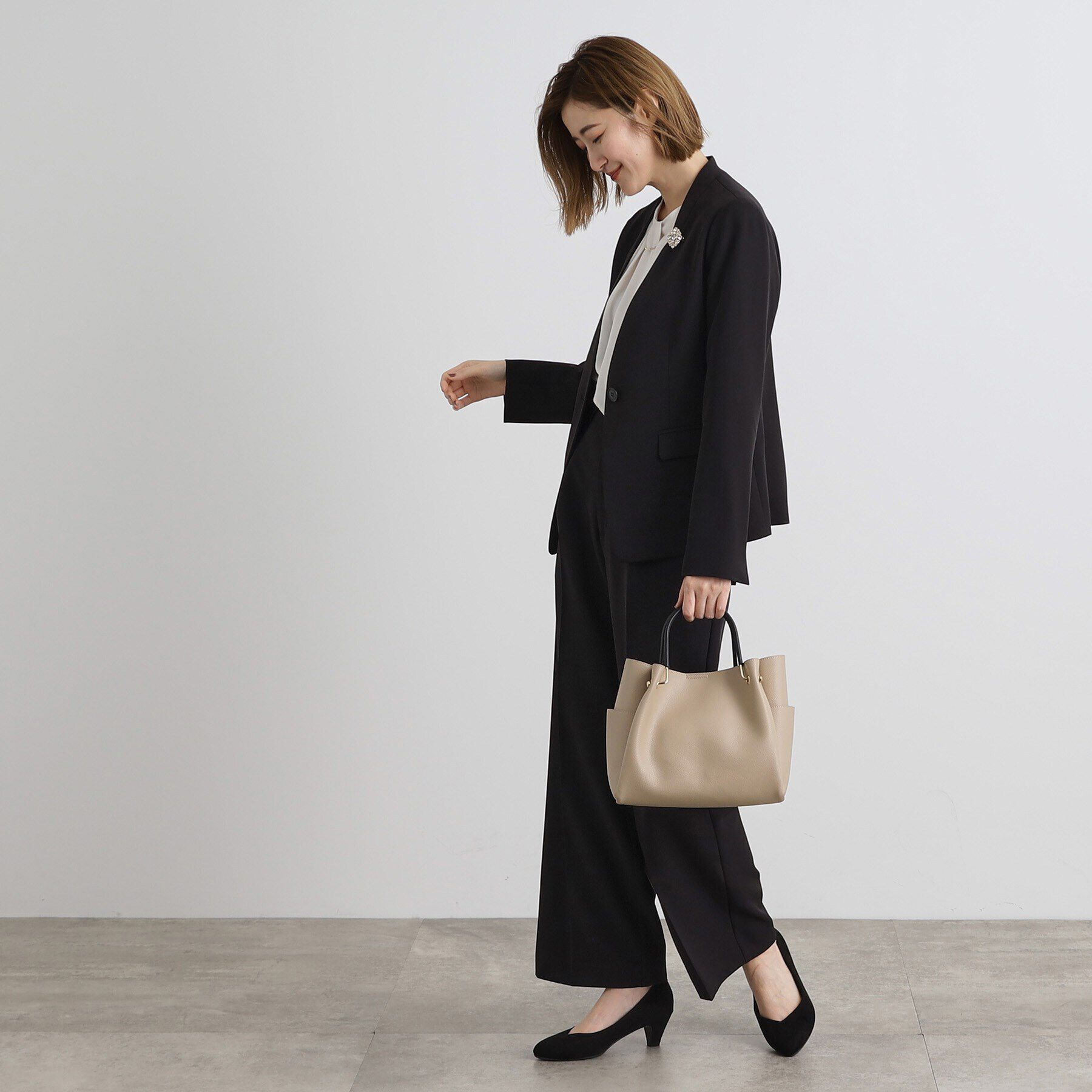 grove「メタルハンドル2WAYトート」|トートバッグ|